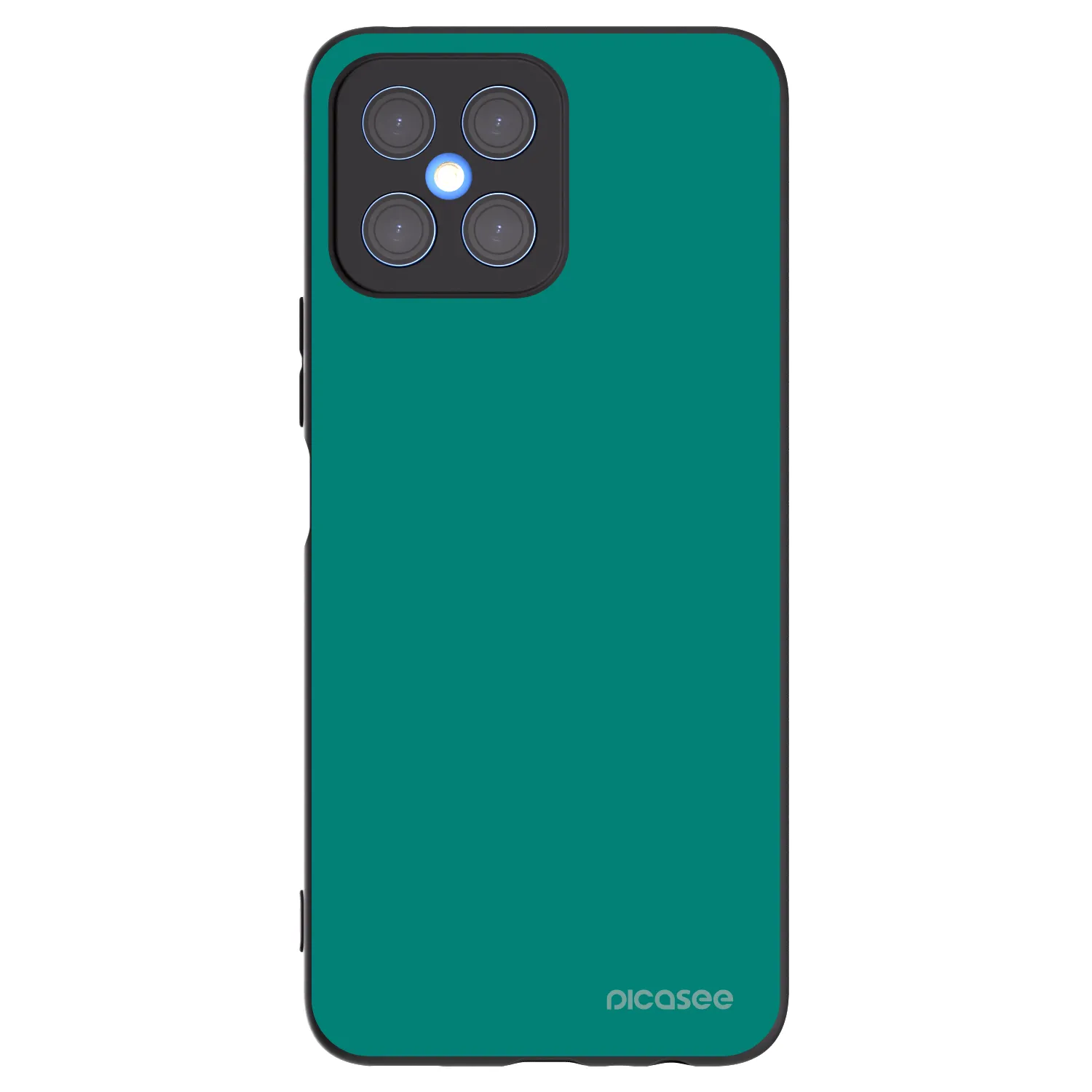 Picasee Μαύρη θήκη σιλικόνης για Honor X8 4G - Emerald Mist