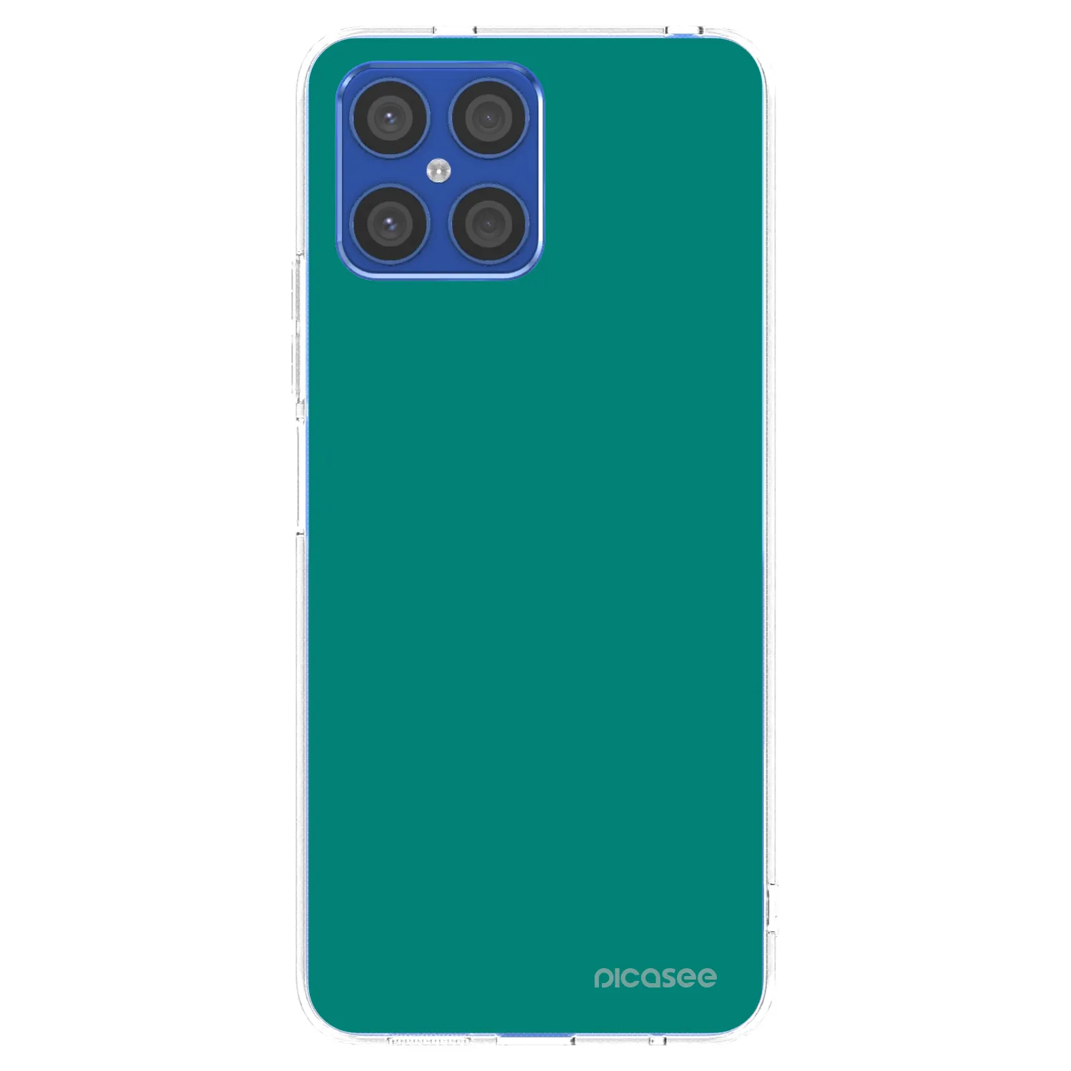 Picasee διαφανής θήκη σιλικόνης Honor X8 4G - Emerald Mist