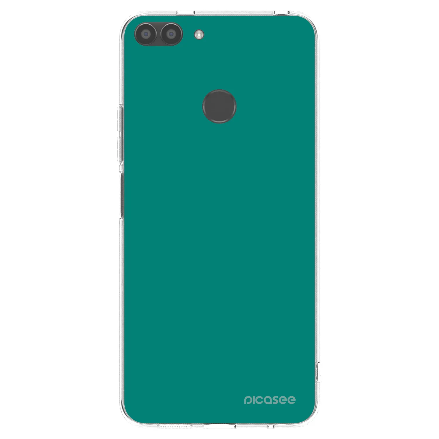 Picasee διαφανής θήκη σιλικόνης Huawei P Smart - Emerald Mist