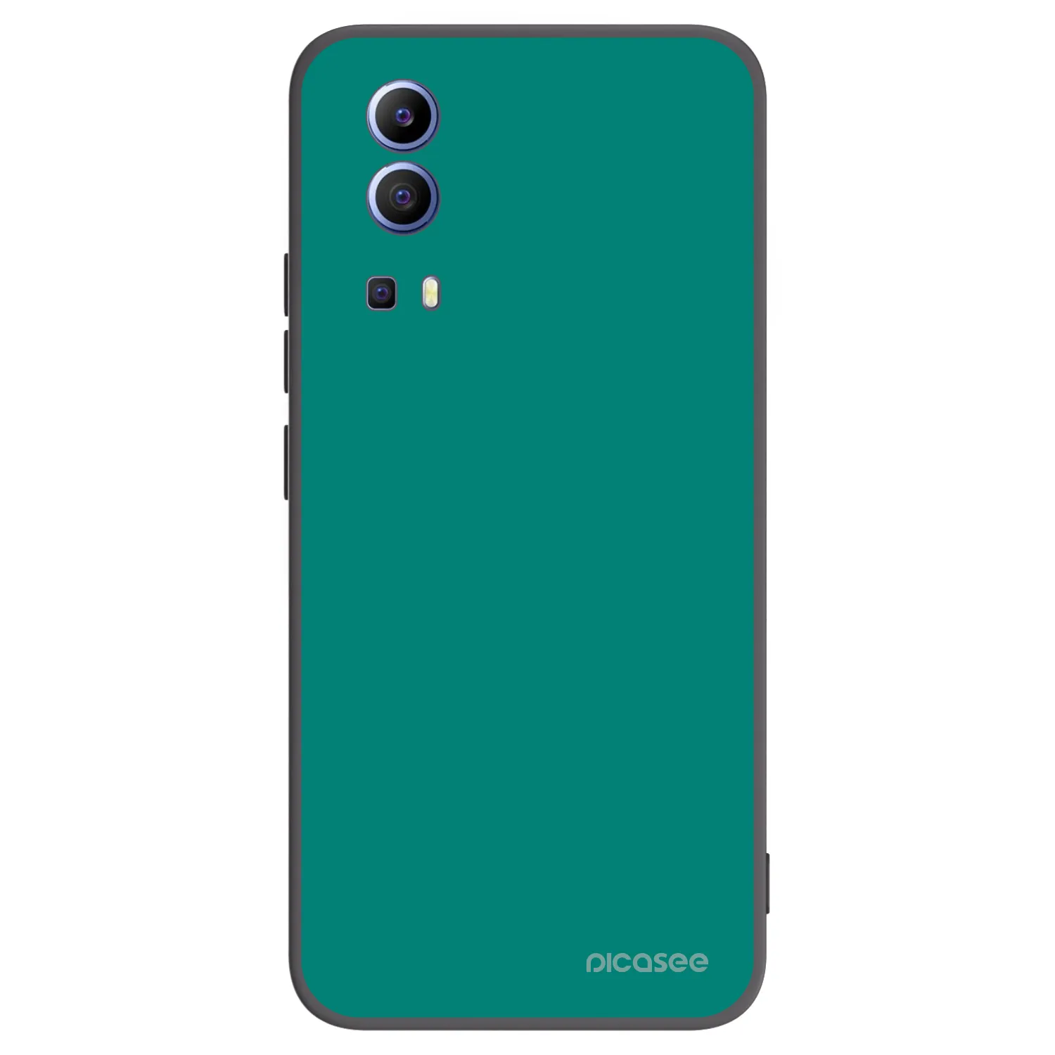 Picasee Μαύρη θήκη σιλικόνης για Vivo Y52 5G - Emerald Mist