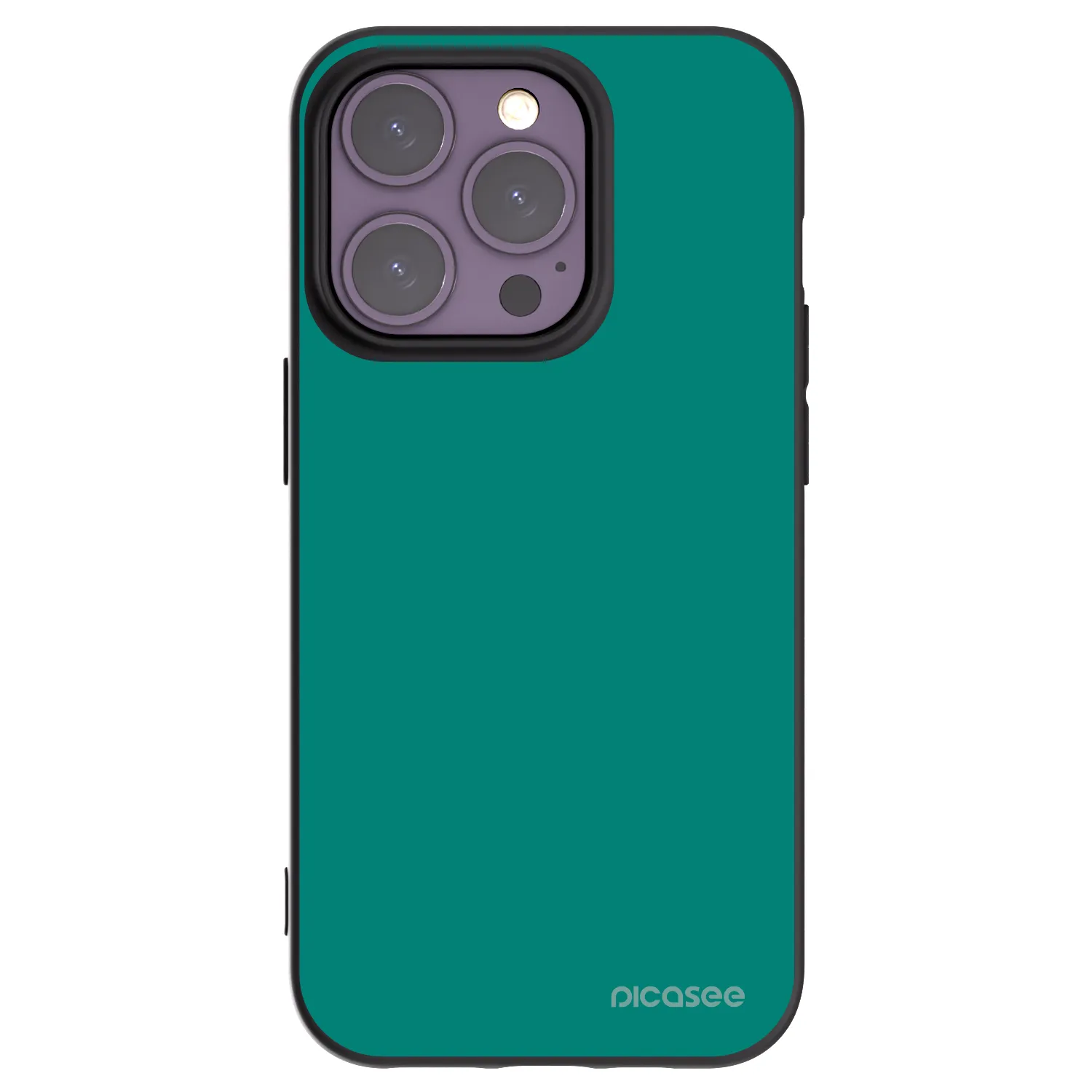 Picasee Μαύρη θήκη σιλικόνης για Apple iPhone 14 Pro - Emerald Mist