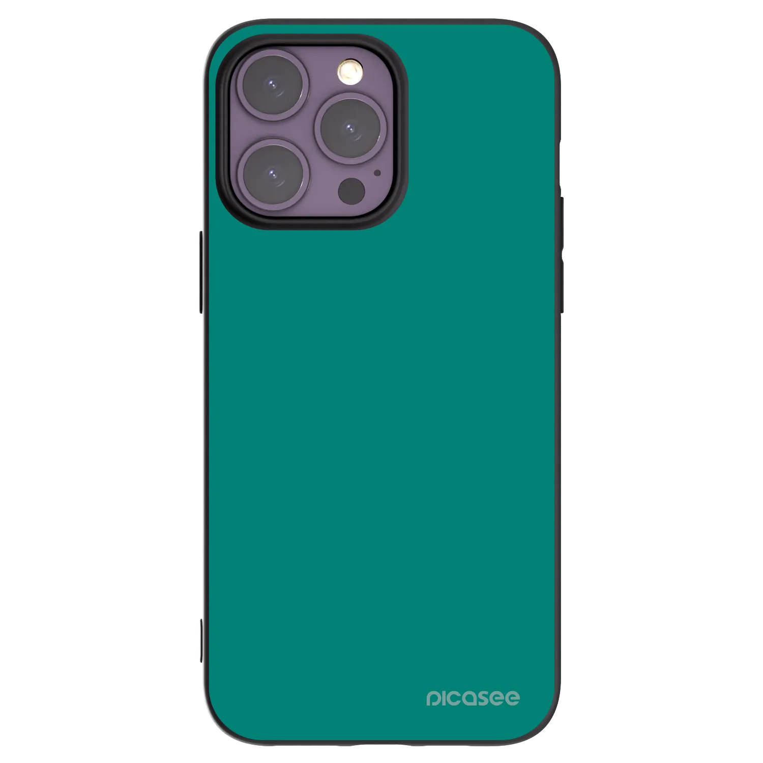 Picasee Μαύρη θήκη σιλικόνης για Apple iPhone 14 Pro Max - Emerald Mist
