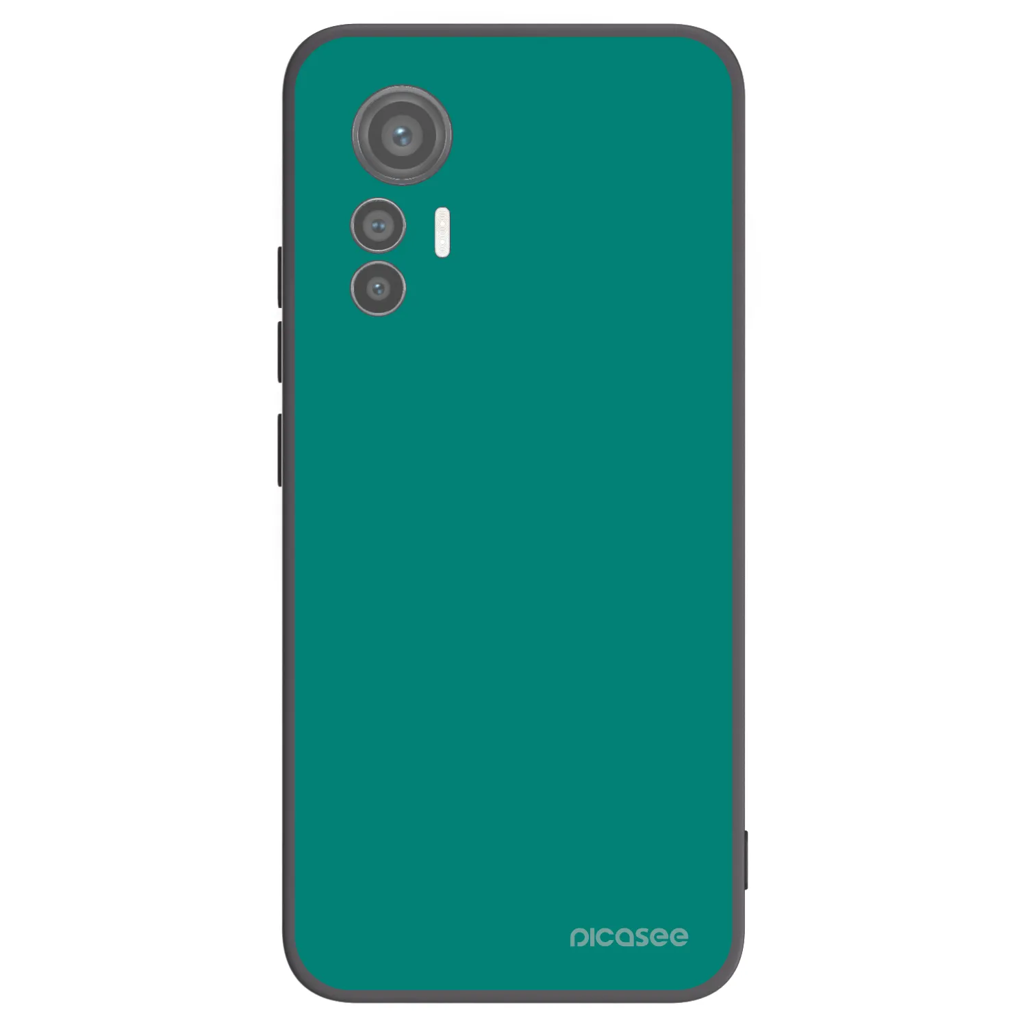 Picasee Μαύρη θήκη σιλικόνης για Xiaomi 12 Lite - Emerald Mist