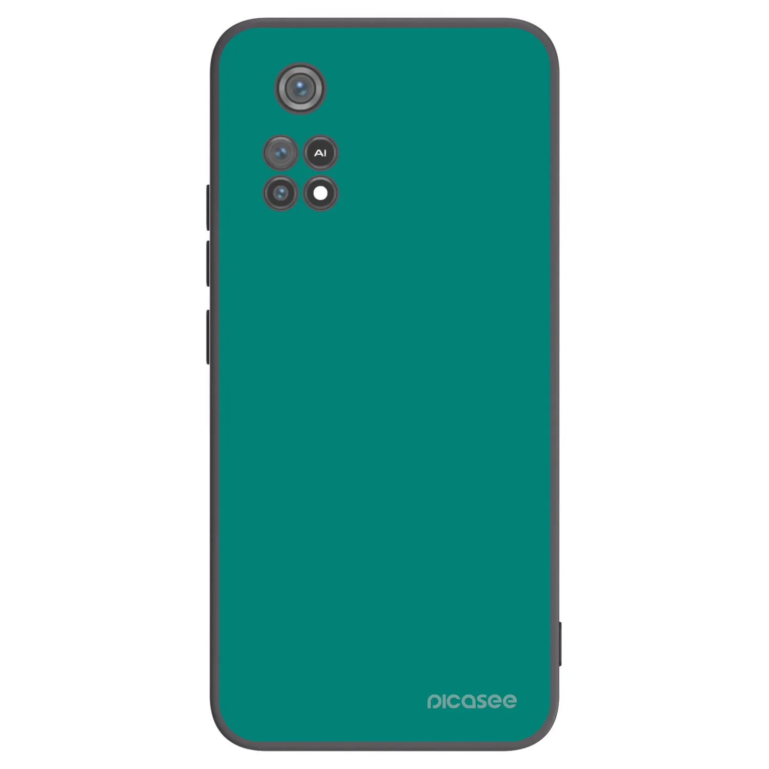 Picasee Μαύρη θήκη σιλικόνης για Xiaomi Poco M4 Pro - Emerald Mist