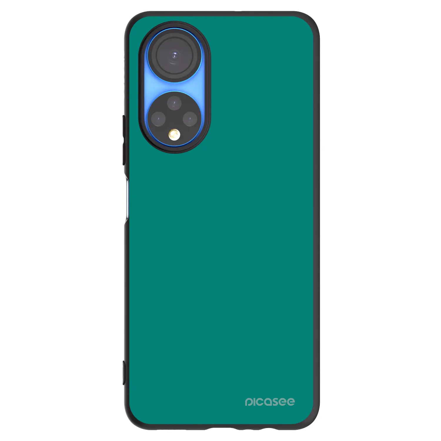 Picasee Μαύρη θήκη σιλικόνης για Honor X7 - Emerald Mist