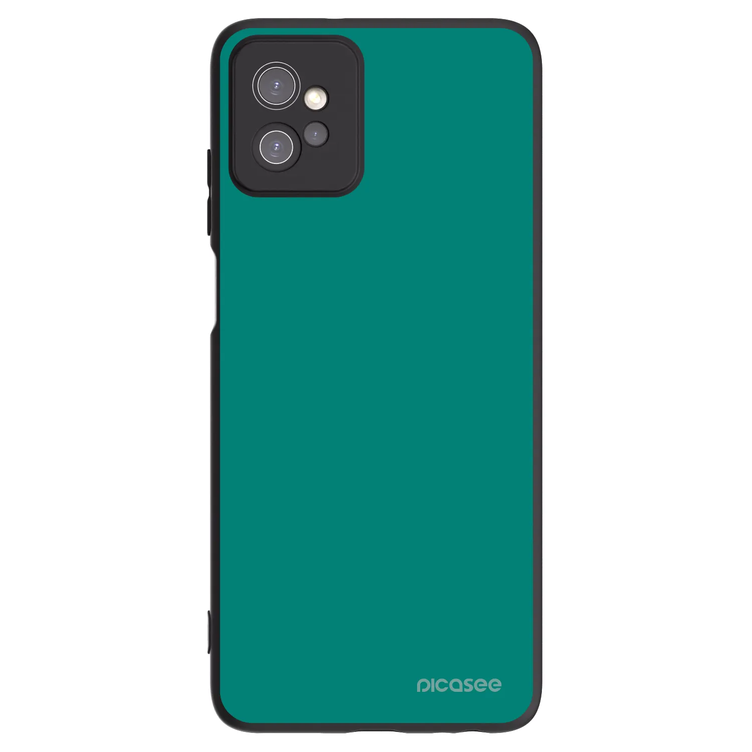 Picasee Μαύρη θήκη σιλικόνης για Motorola Moto G32 - Emerald Mist