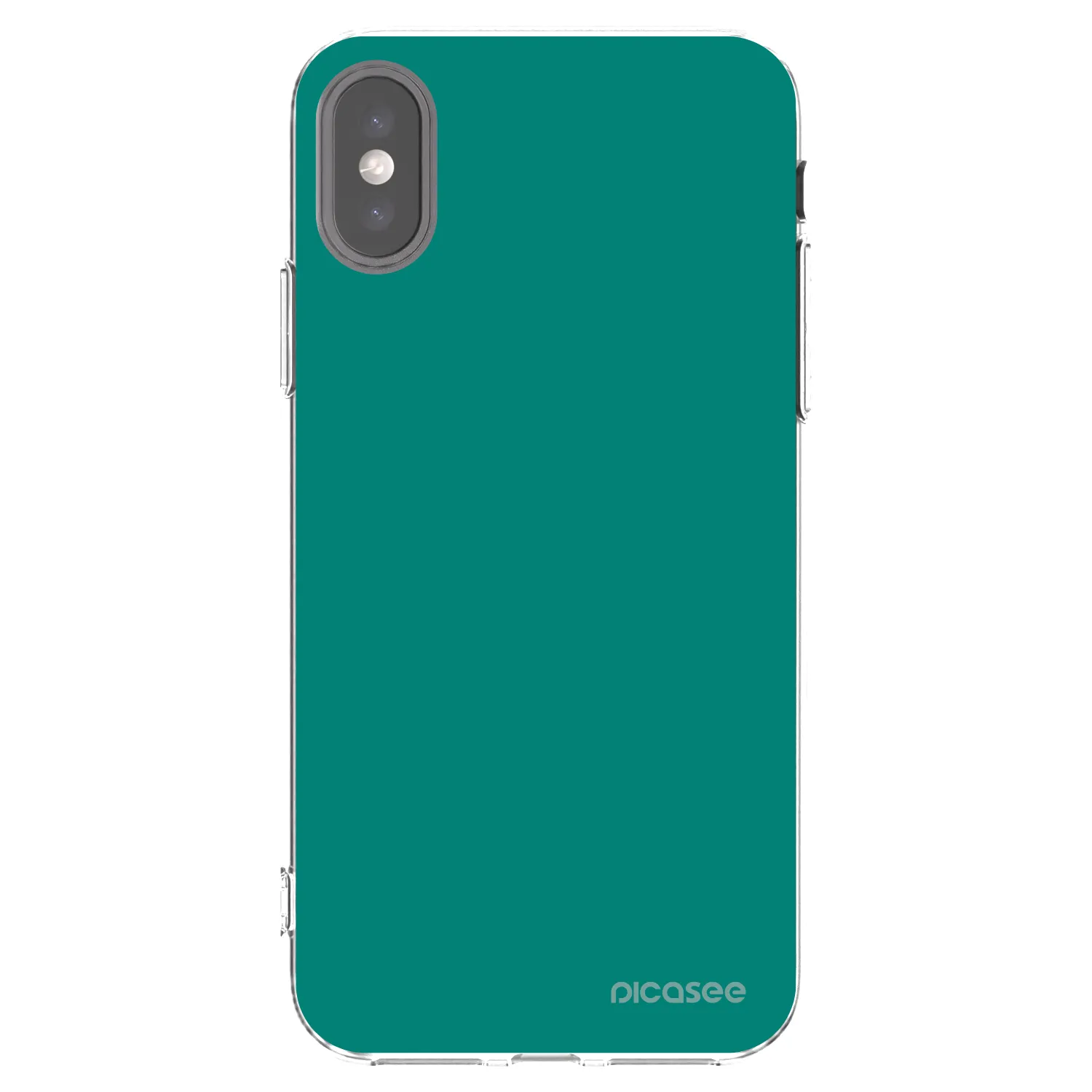 Picasee διαφανής θήκη σιλικόνης Apple iPhone X/XS - Emerald Mist