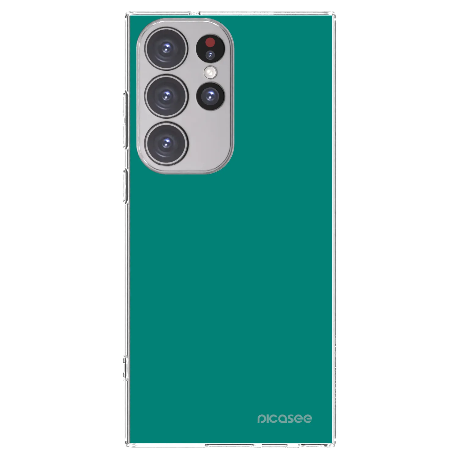 Picasee διαφανής θήκη σιλικόνης Samsung Galaxy S23 Ultra 5G - Emerald Mist