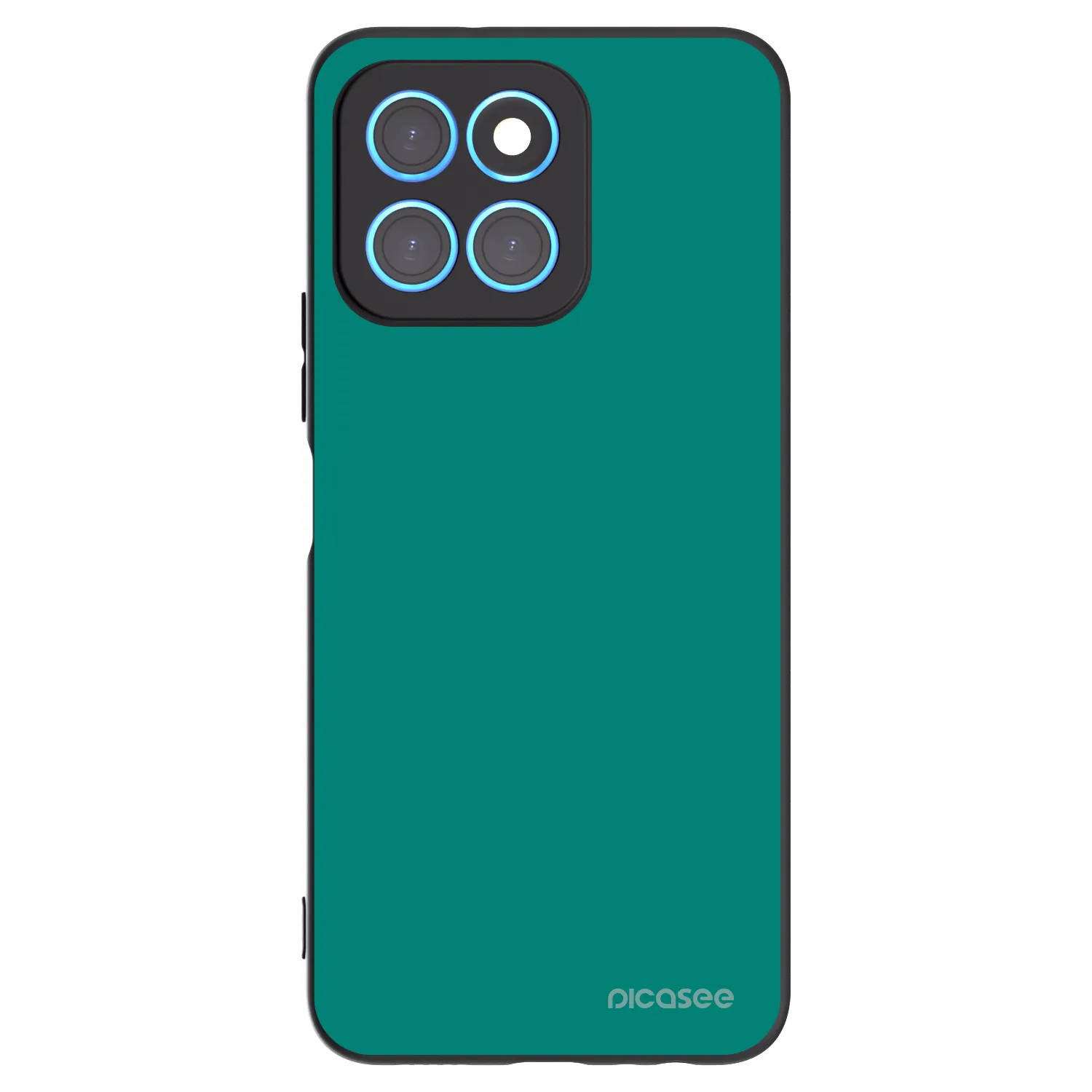 Picasee Μαύρη θήκη σιλικόνης για Honor X8 5G - Emerald Mist