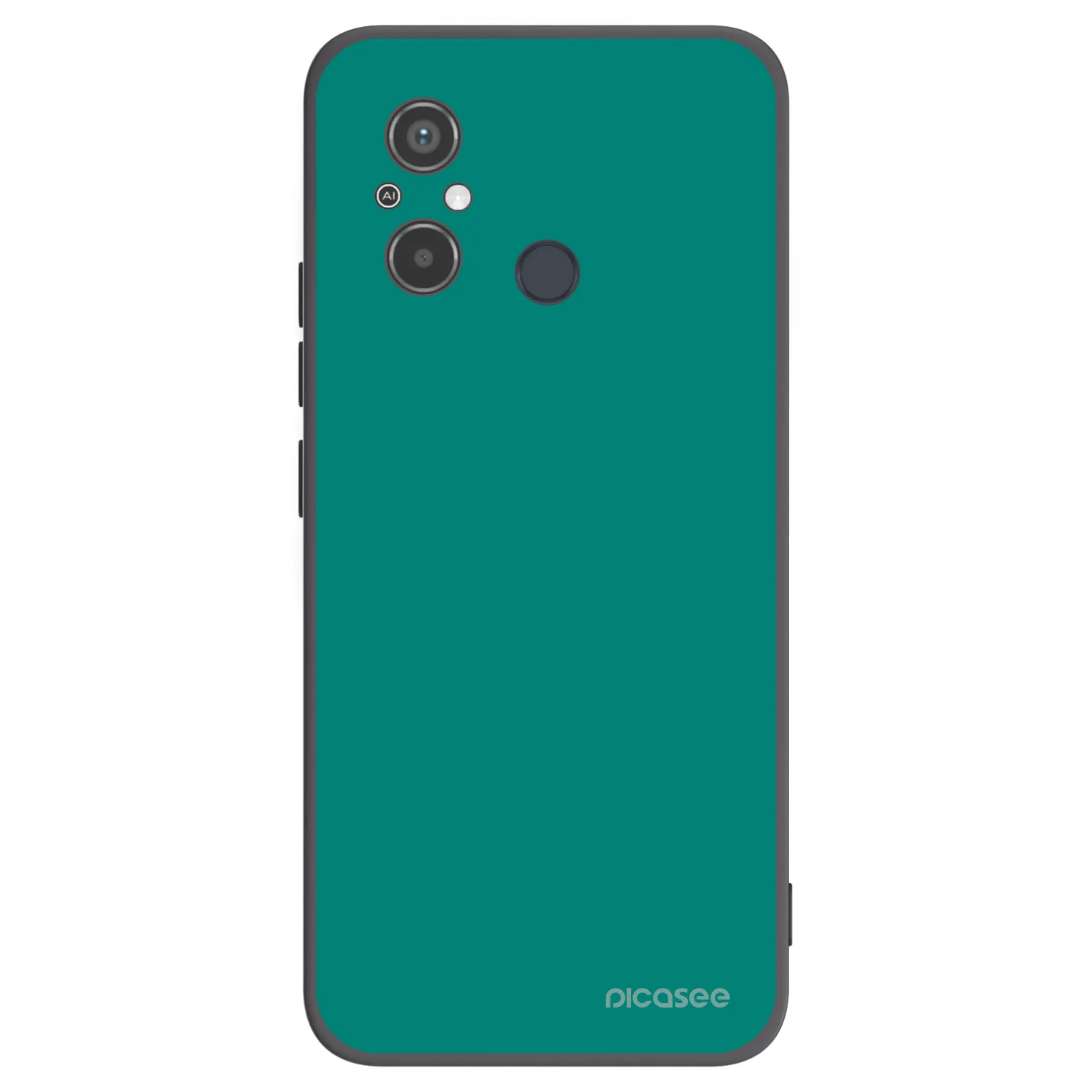 Picasee Μαύρη θήκη σιλικόνης για Xiaomi Redmi 12C - Emerald Mist