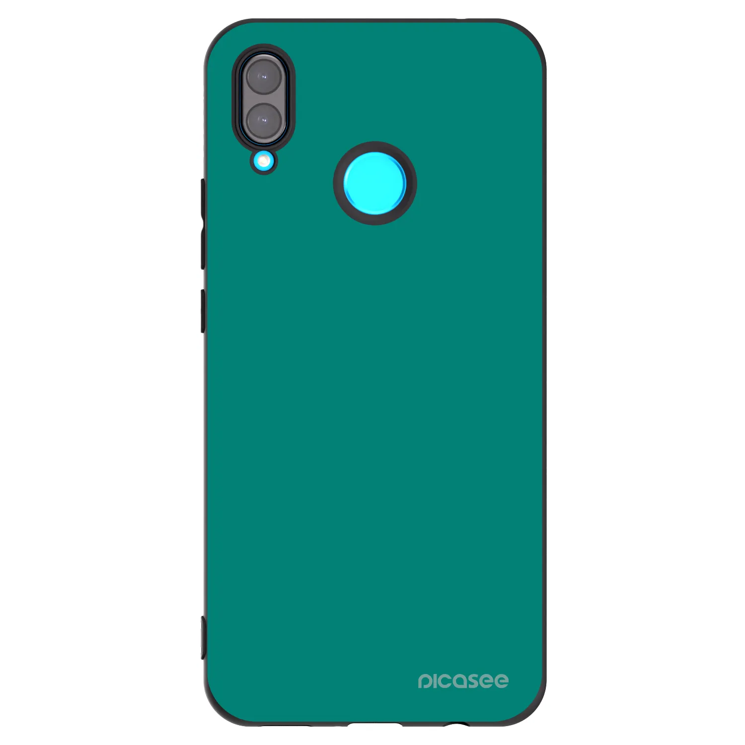 Picasee Μαύρη θήκη σιλικόνης για Huawei Nova 3 - Emerald Mist