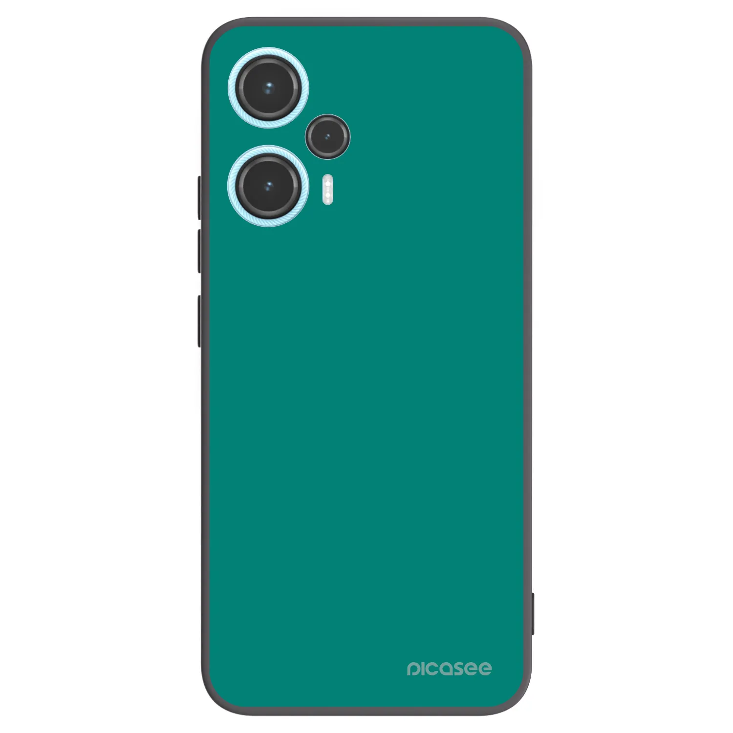 Picasee Μαύρη θήκη σιλικόνης για Xiaomi Poco F5 - Emerald Mist