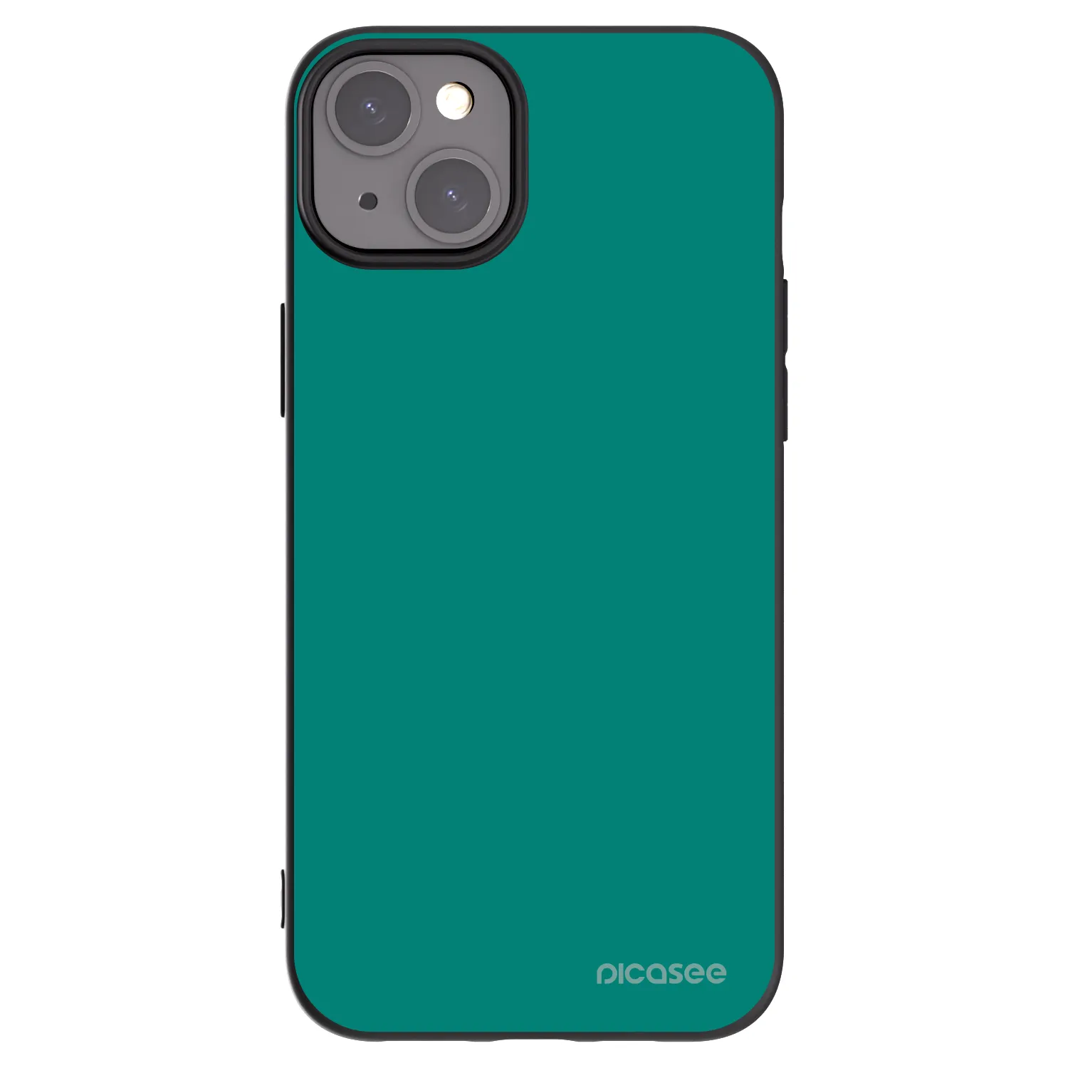 Picasee Μαύρη θήκη σιλικόνης για Apple iPhone 15 Plus - Emerald Mist