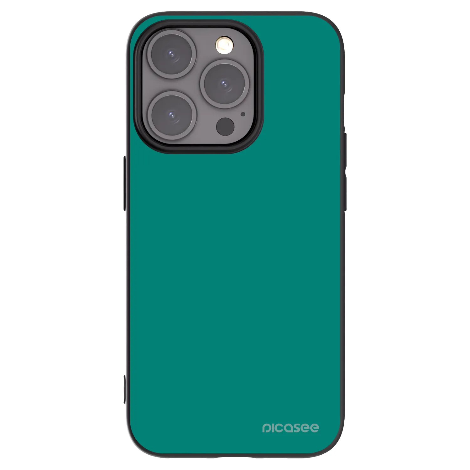 Picasee Μαύρη θήκη σιλικόνης για Apple iPhone 15 Pro - Emerald Mist