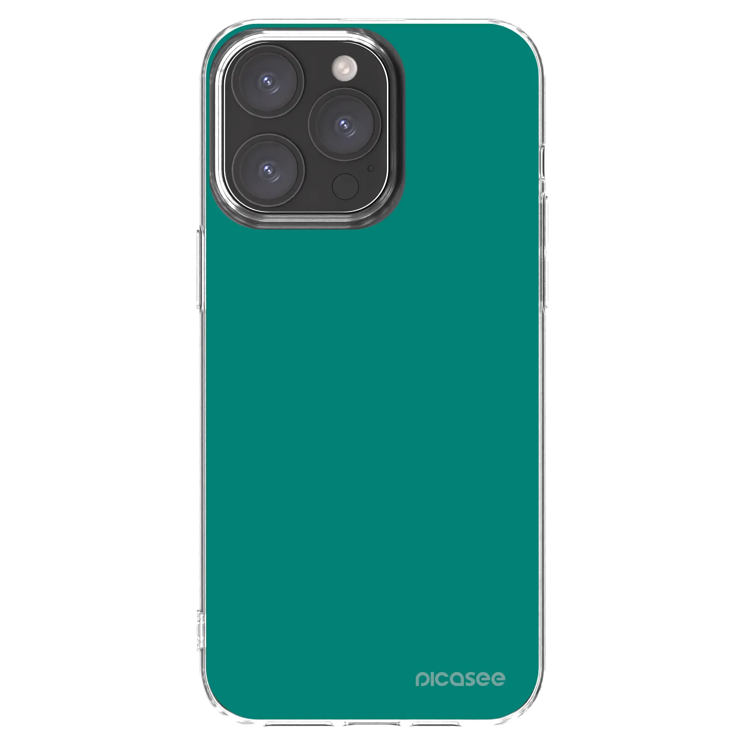Picasee διαφανής θήκη σιλικόνης Apple iPhone 15 Pro Max - Emerald Mist