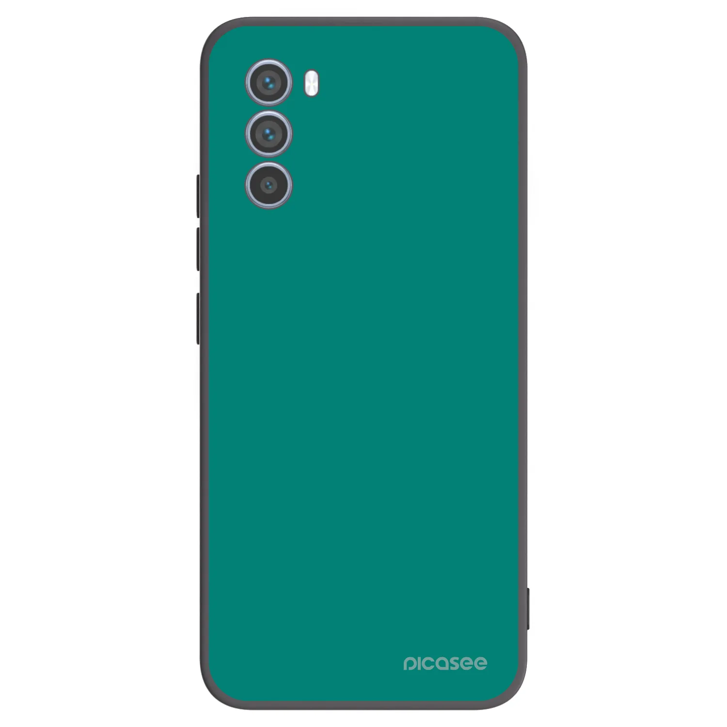 Picasee Μαύρη θήκη σιλικόνης για Motorola Moto G62 - Emerald Mist