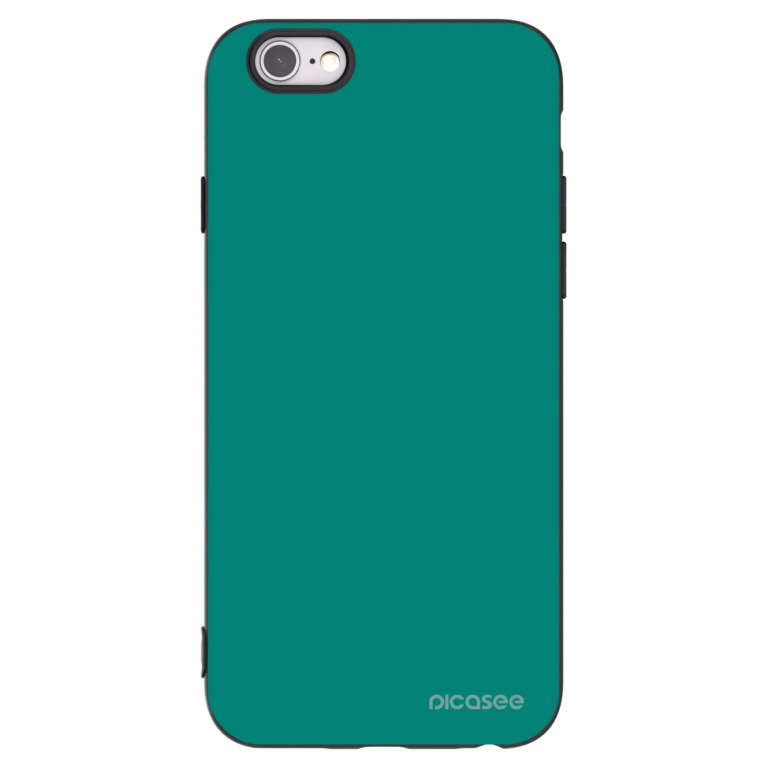 Picasee Μαύρη θήκη σιλικόνης για Apple iPhone 6/6S - Emerald Mist