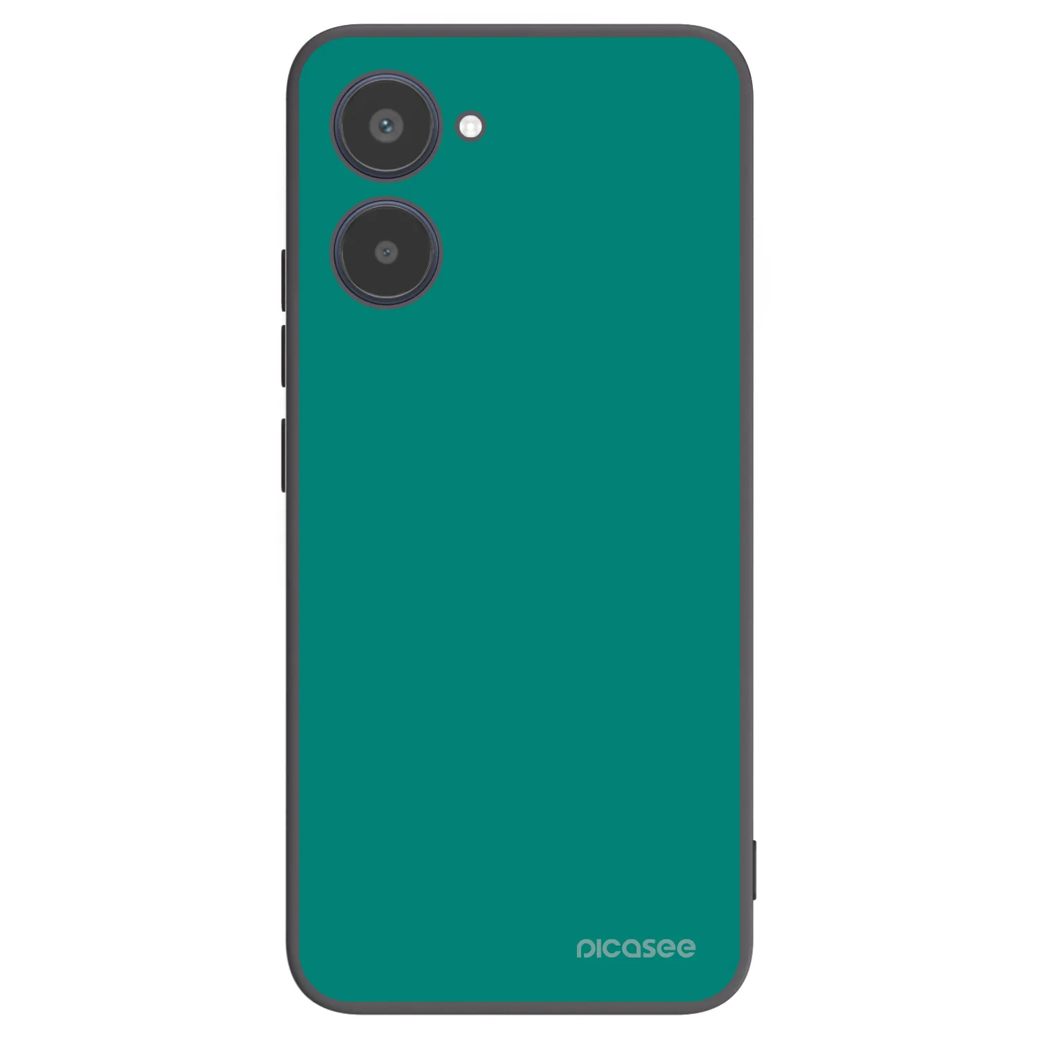 Picasee Μαύρη θήκη σιλικόνης για Realme 10 4G - Emerald Mist