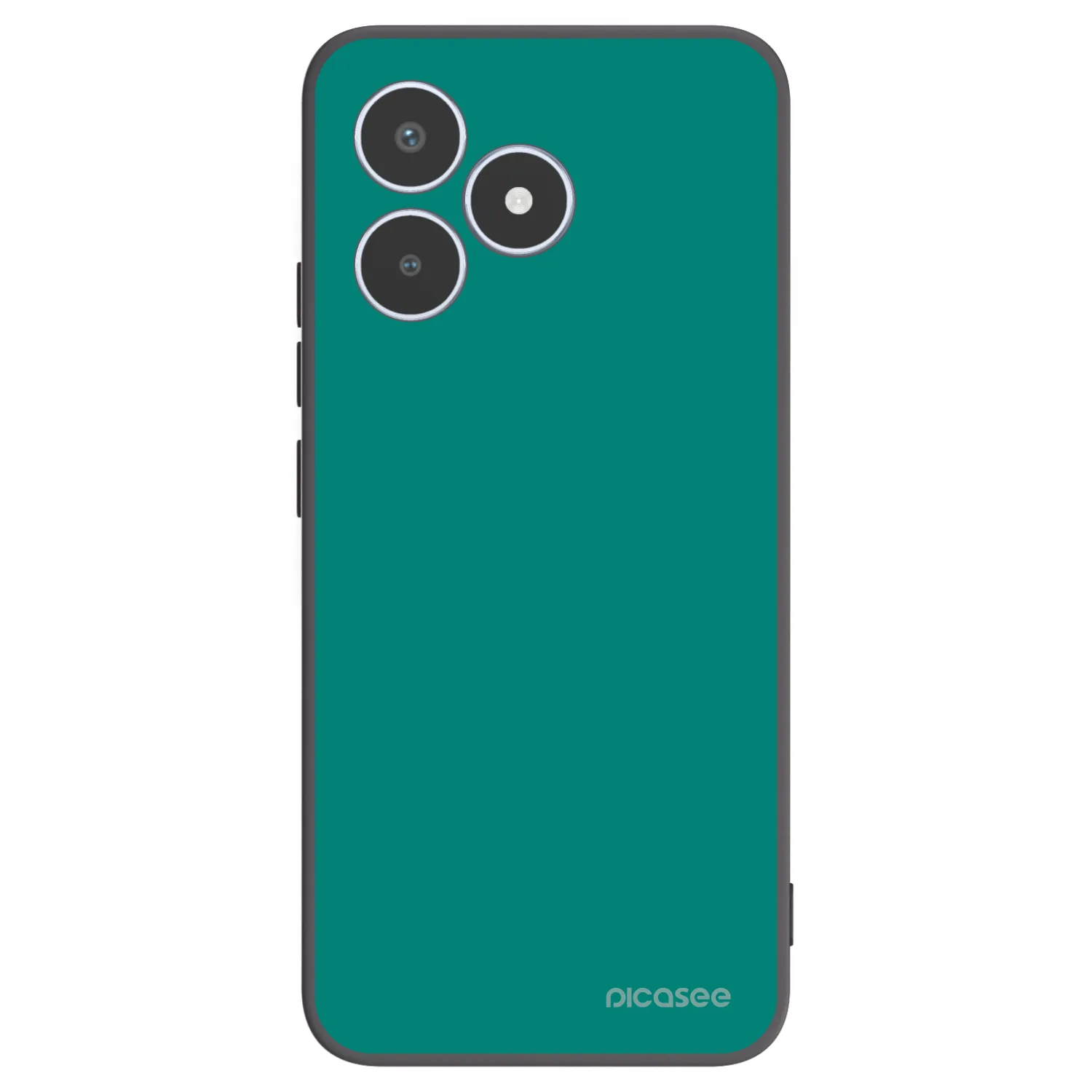 Picasee Μαύρη θήκη σιλικόνης για Realme C53 - Emerald Mist