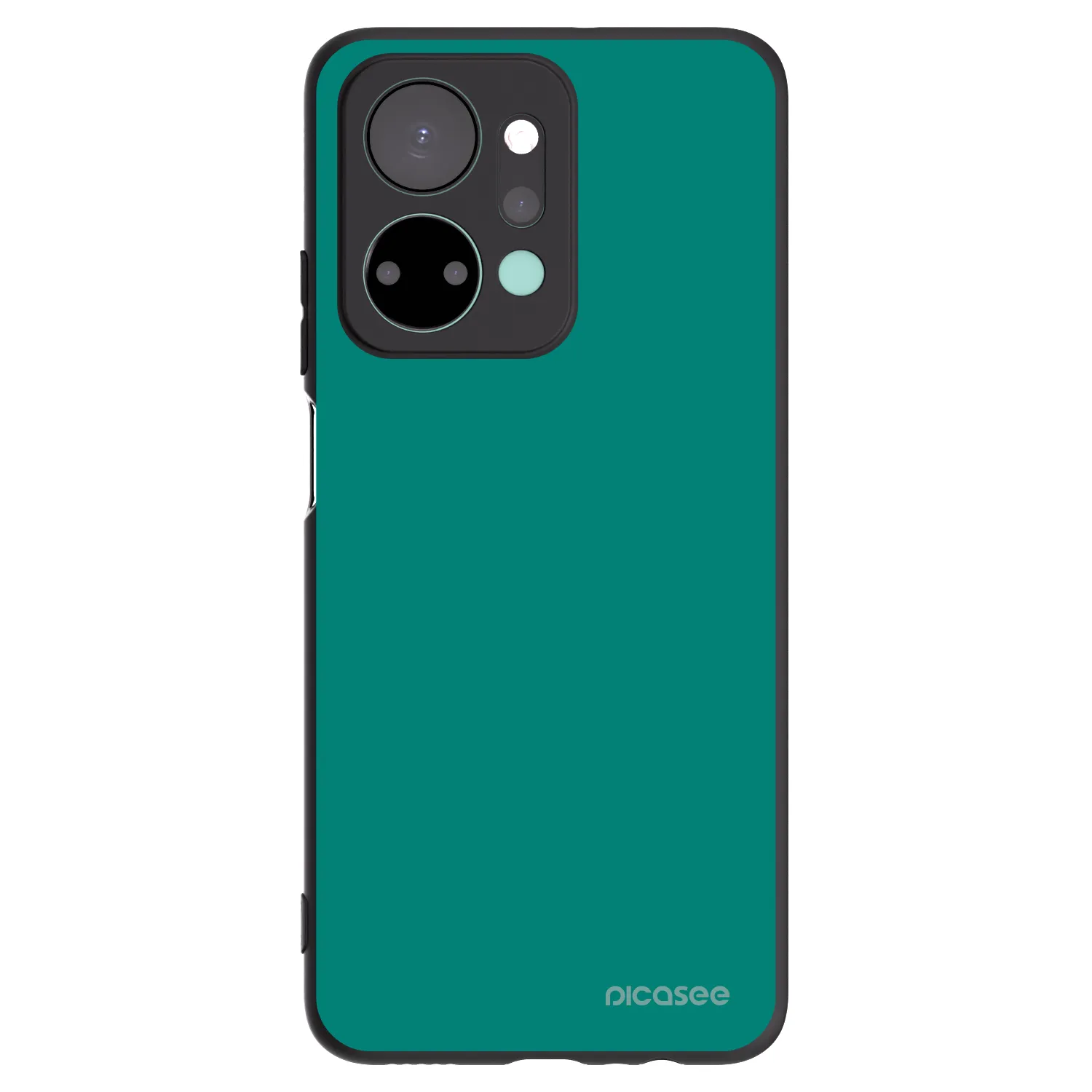 Picasee Μαύρη θήκη σιλικόνης για Honor X7a - Emerald Mist