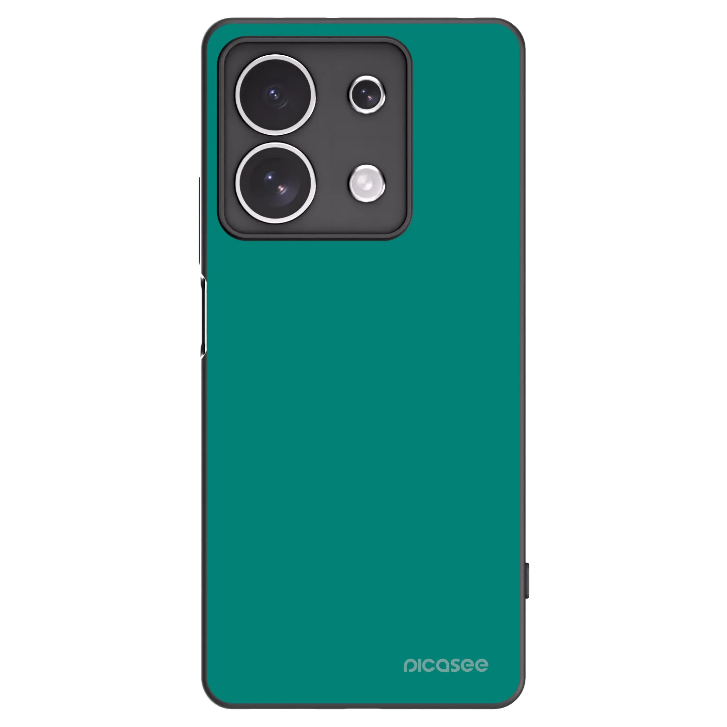 Picasee Μαύρη θήκη σιλικόνης για Xiaomi Redmi Note 13 4G - Emerald Mist