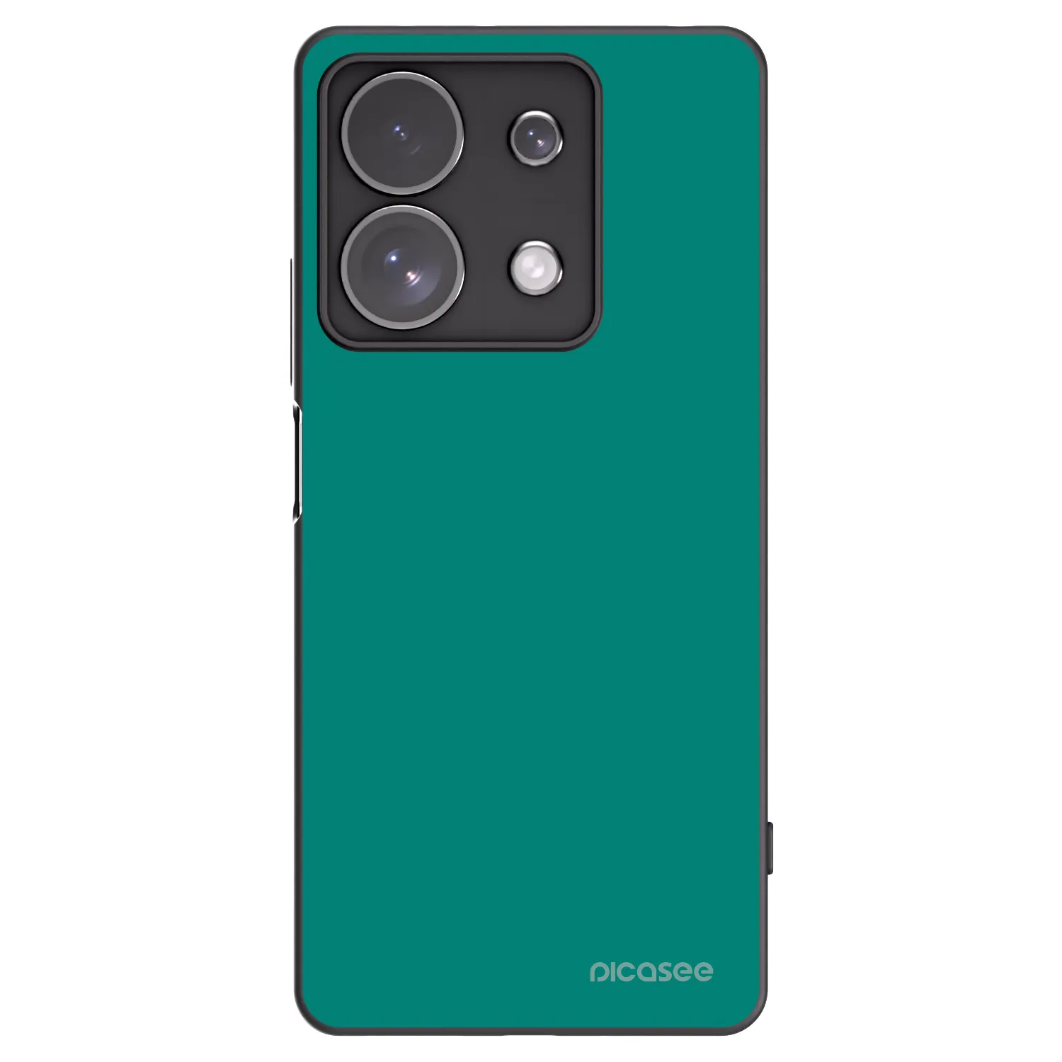 Picasee Μαύρη θήκη σιλικόνης για Xiaomi Redmi Note 13 Pro 4G - Emerald Mist