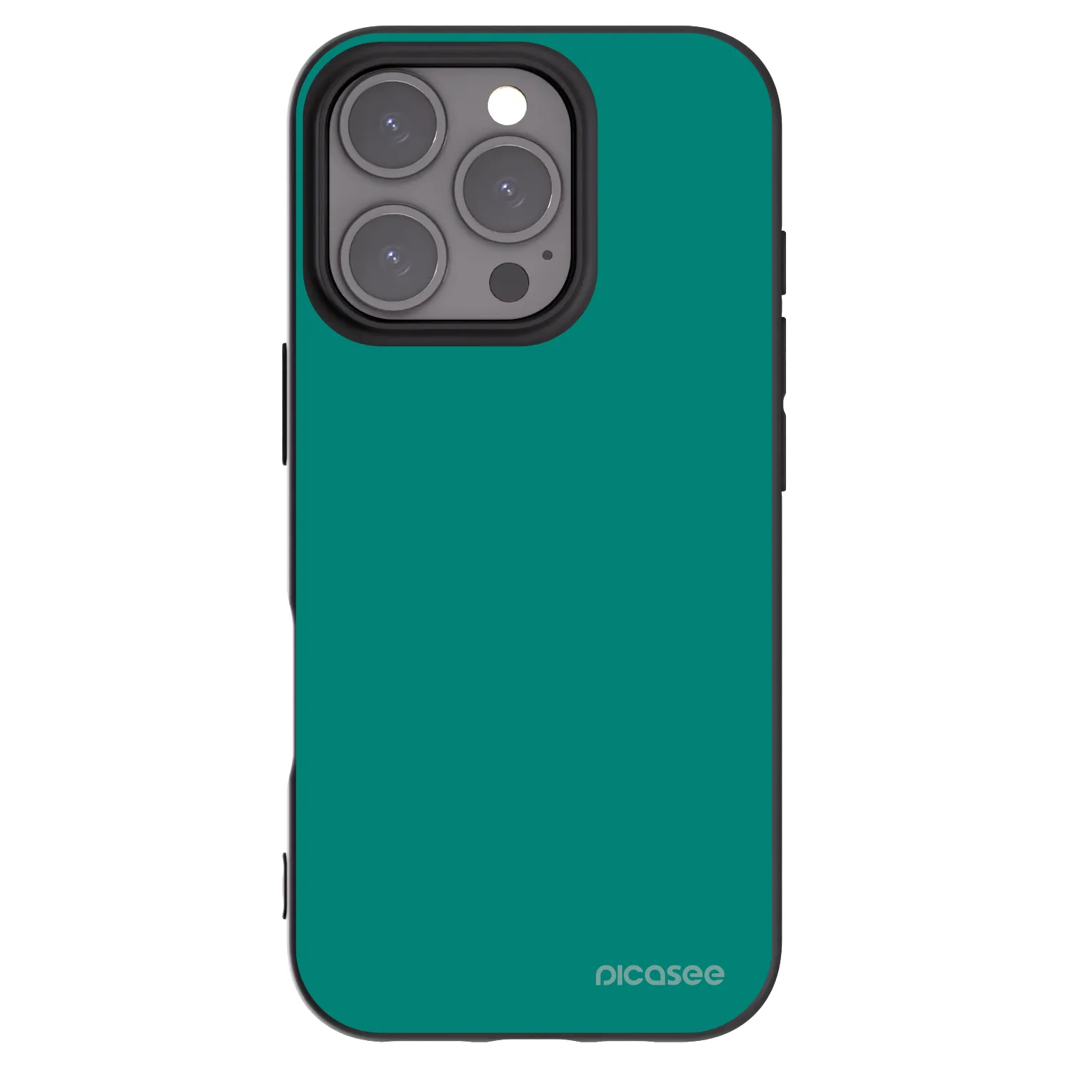 Picasee Μαύρη θήκη σιλικόνης για Apple iPhone 16 Pro - Emerald Mist