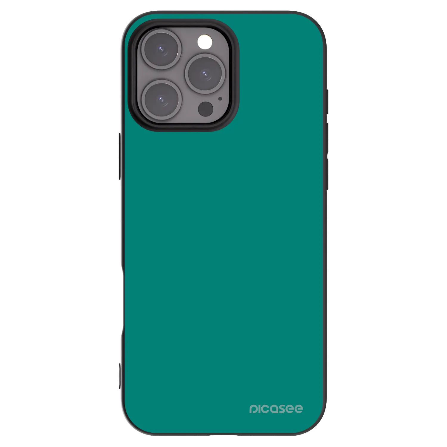 Picasee Μαύρη θήκη σιλικόνης για Apple iPhone 16 Pro Max - Emerald Mist