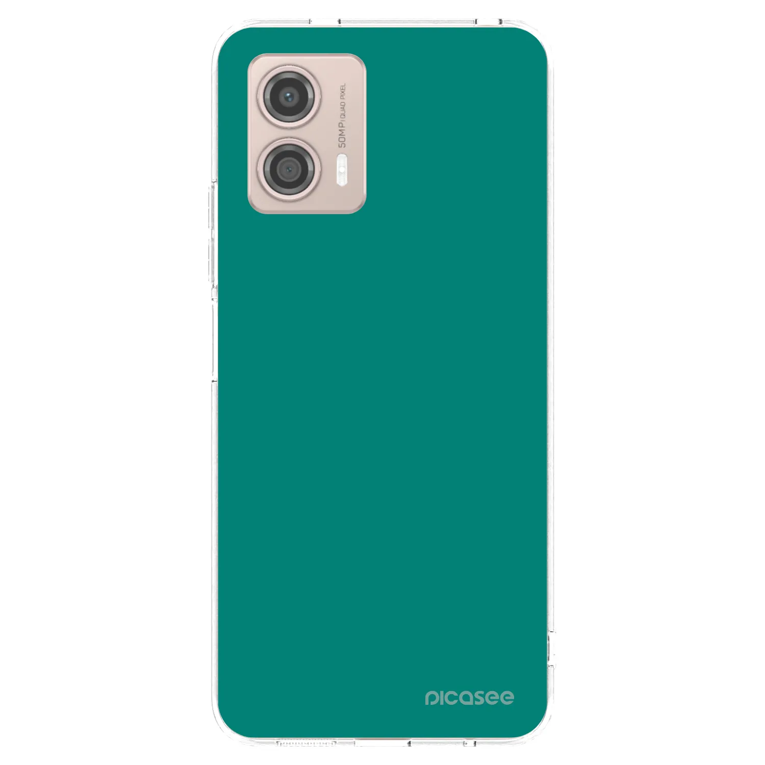 Picasee διαφανής θήκη σιλικόνης Motorola Moto G53 5G - Emerald Mist
