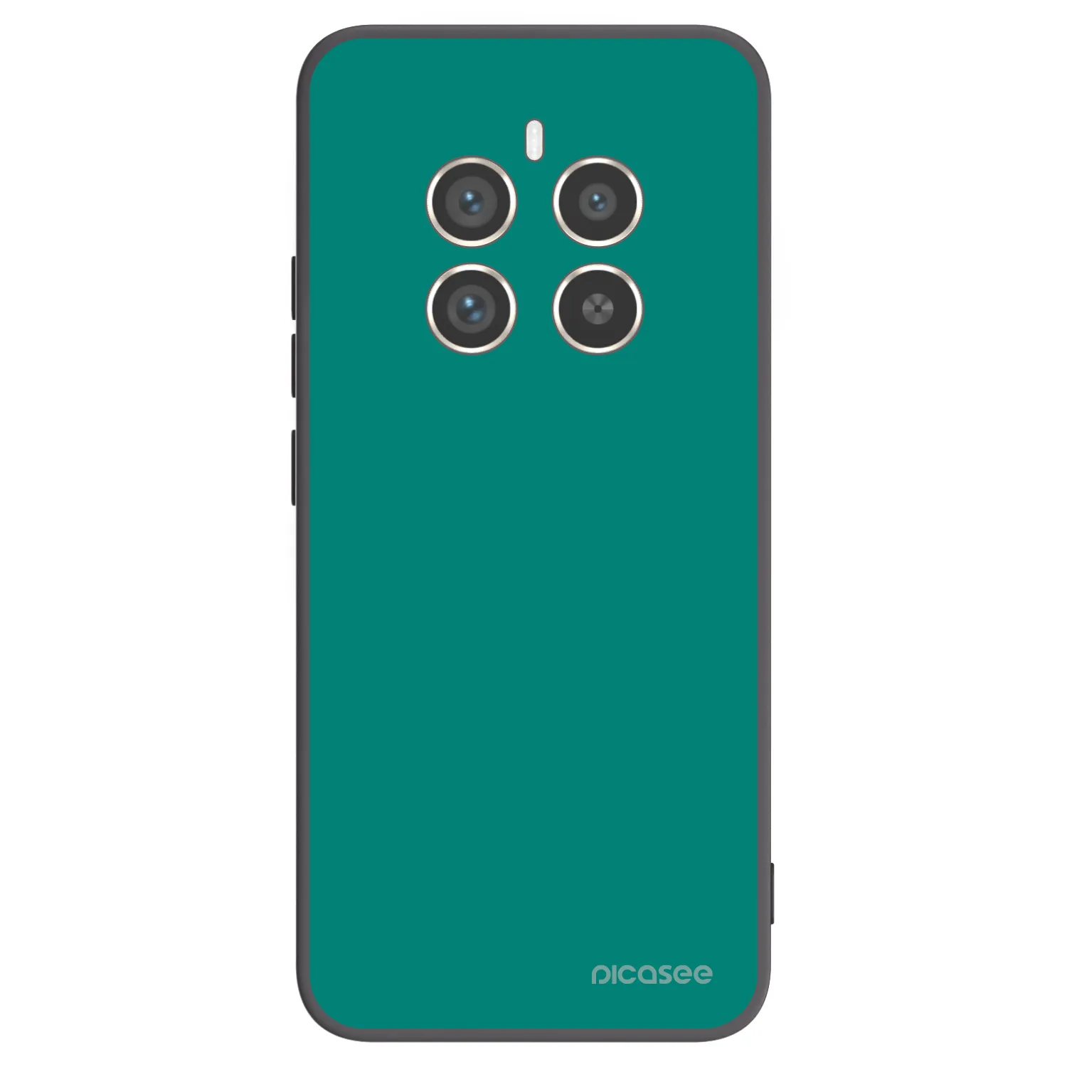 Picasee Μαύρη θήκη σιλικόνης για Realme 12 Pro 5G - Emerald Mist