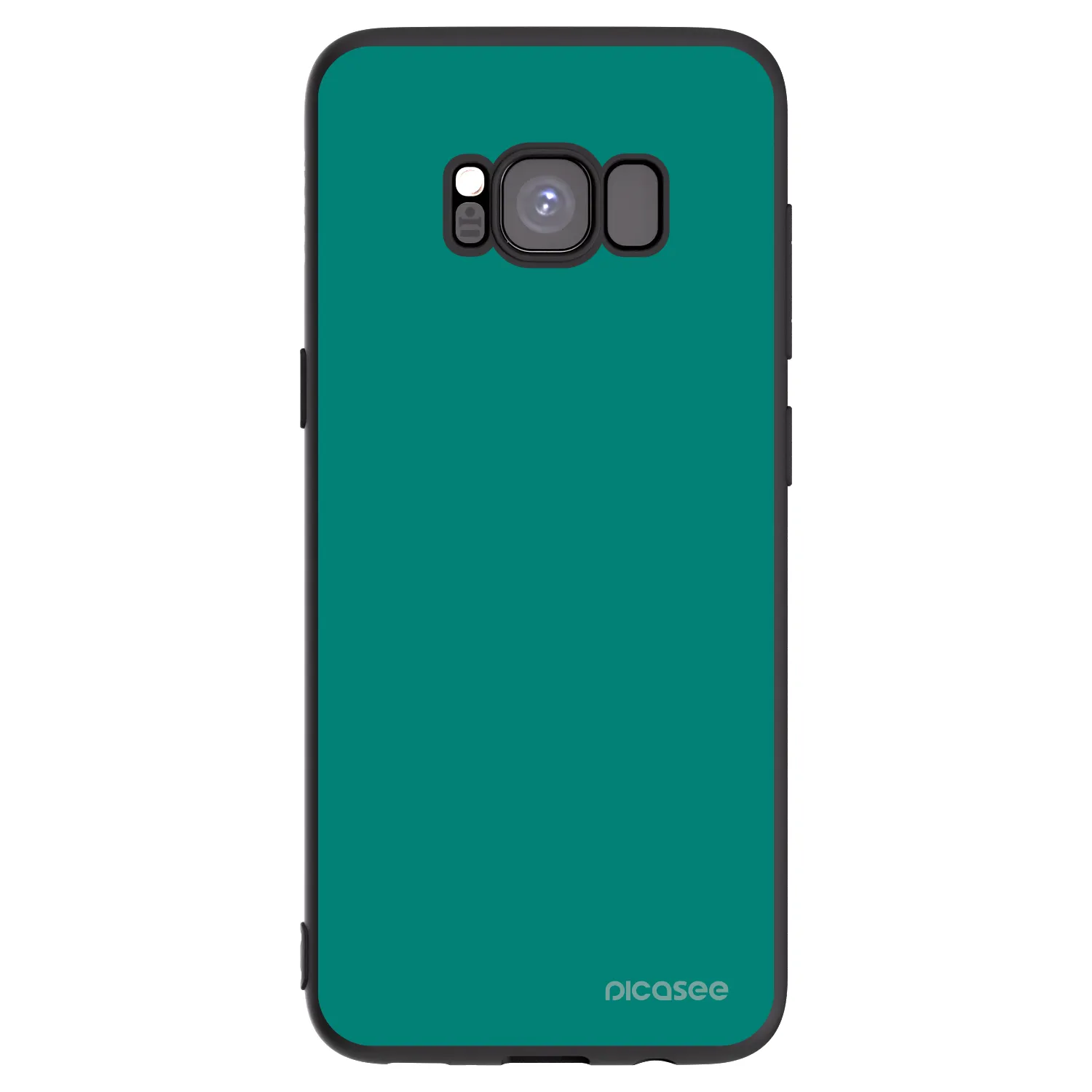 Picasee Μαύρη θήκη σιλικόνης για Samsung Galaxy S8 G950F - Emerald Mist