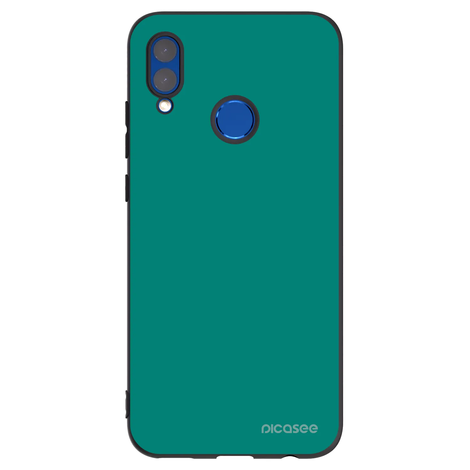 Picasee Μαύρη θήκη σιλικόνης για Huawei P Smart 2019 - Emerald Mist