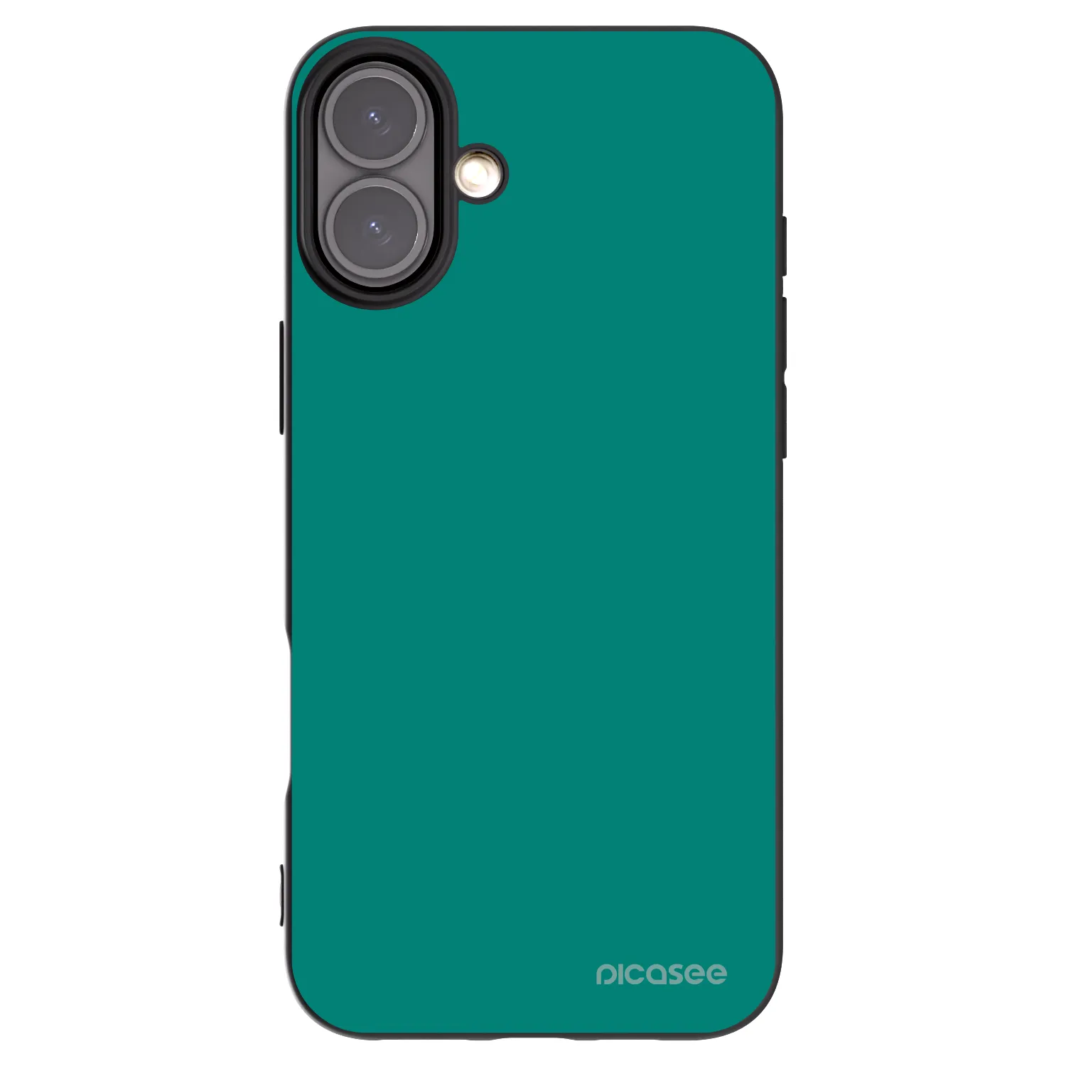 Picasee Μαύρη θήκη σιλικόνης για Apple iPhone 16 Plus - Emerald Mist