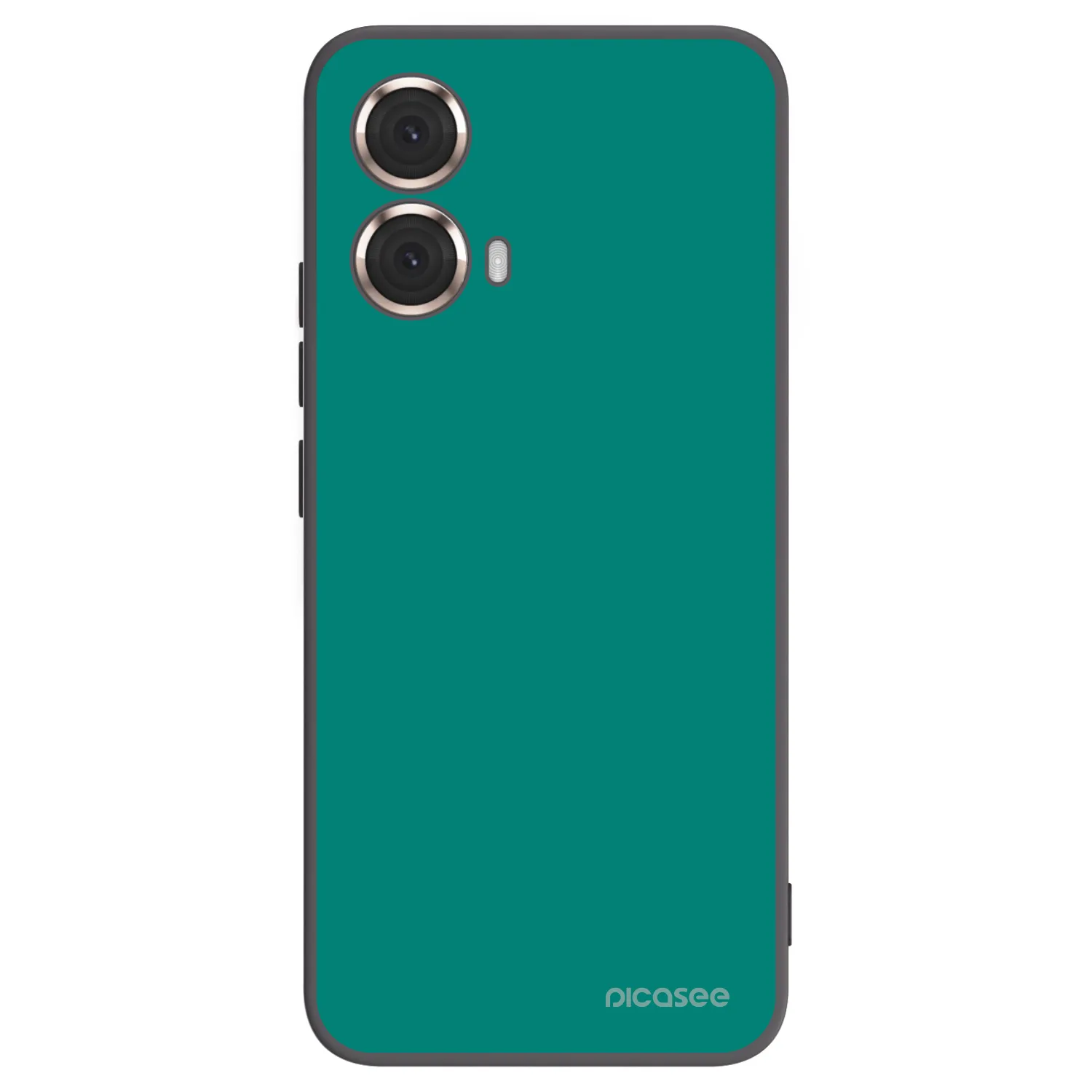 Picasee Μαύρη θήκη σιλικόνης για Motorola Moto G85 - Emerald Mist