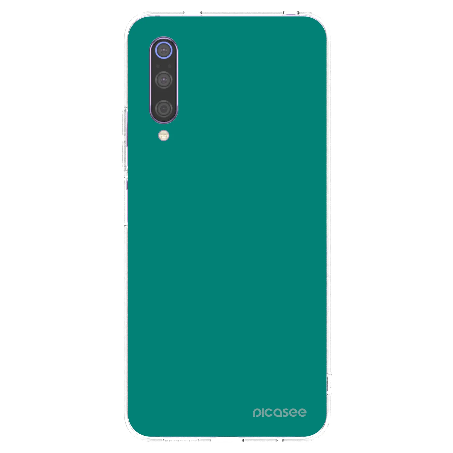 Picasee διαφανής θήκη σιλικόνης Xiaomi Mi 9 - Emerald Mist