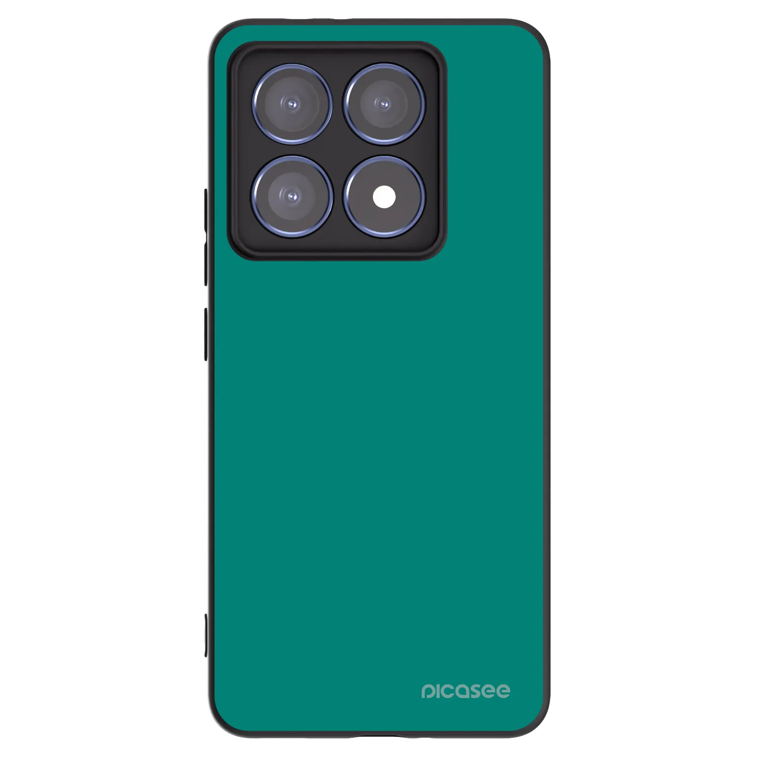 Picasee Μαύρη θήκη σιλικόνης για Xiaomi 14T Pro - Emerald Mist
