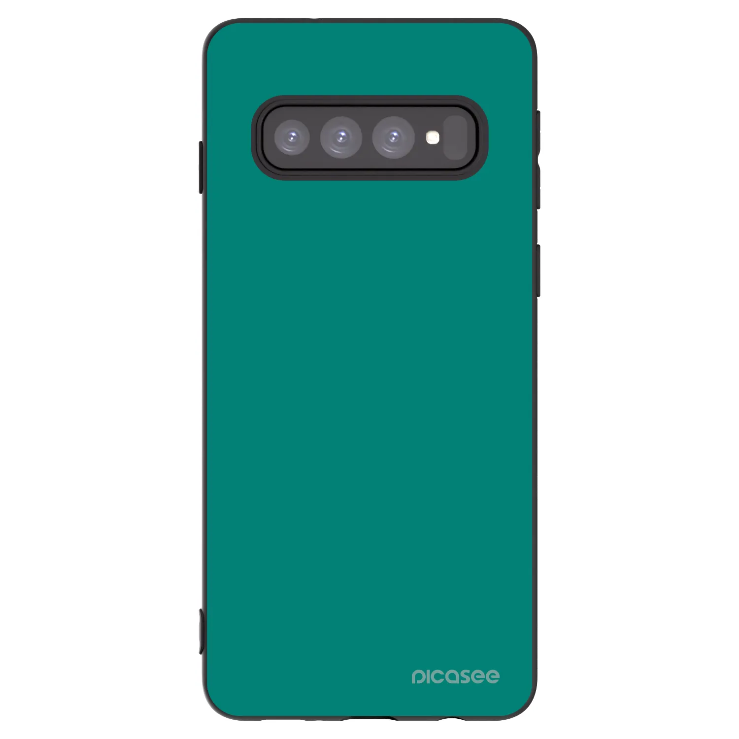 Picasee Μαύρη θήκη σιλικόνης για Samsung Galaxy S10 G973 - Emerald Mist
