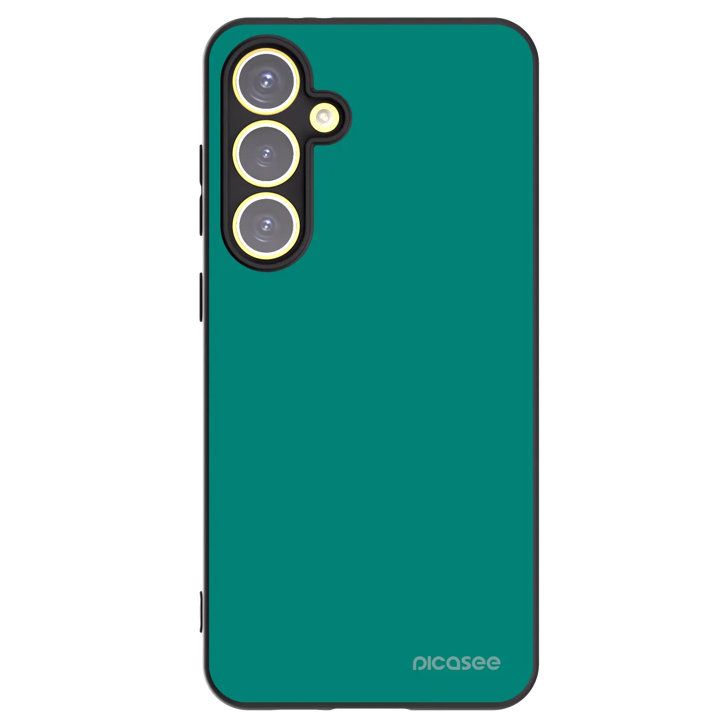 Picasee Μαύρη θήκη σιλικόνης για Samsung Galaxy S24 FE S721B - Emerald Mist