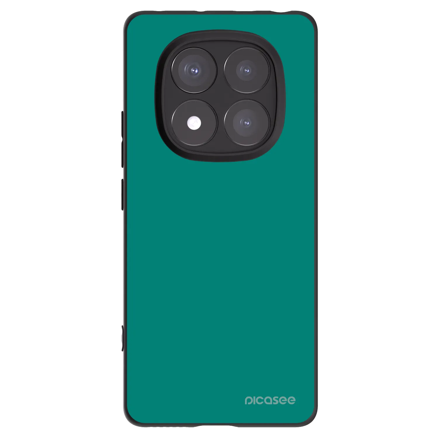 Picasee Μαύρη θήκη σιλικόνης για Xiaomi Redmi Note 14 Pro 5G - Emerald Mist