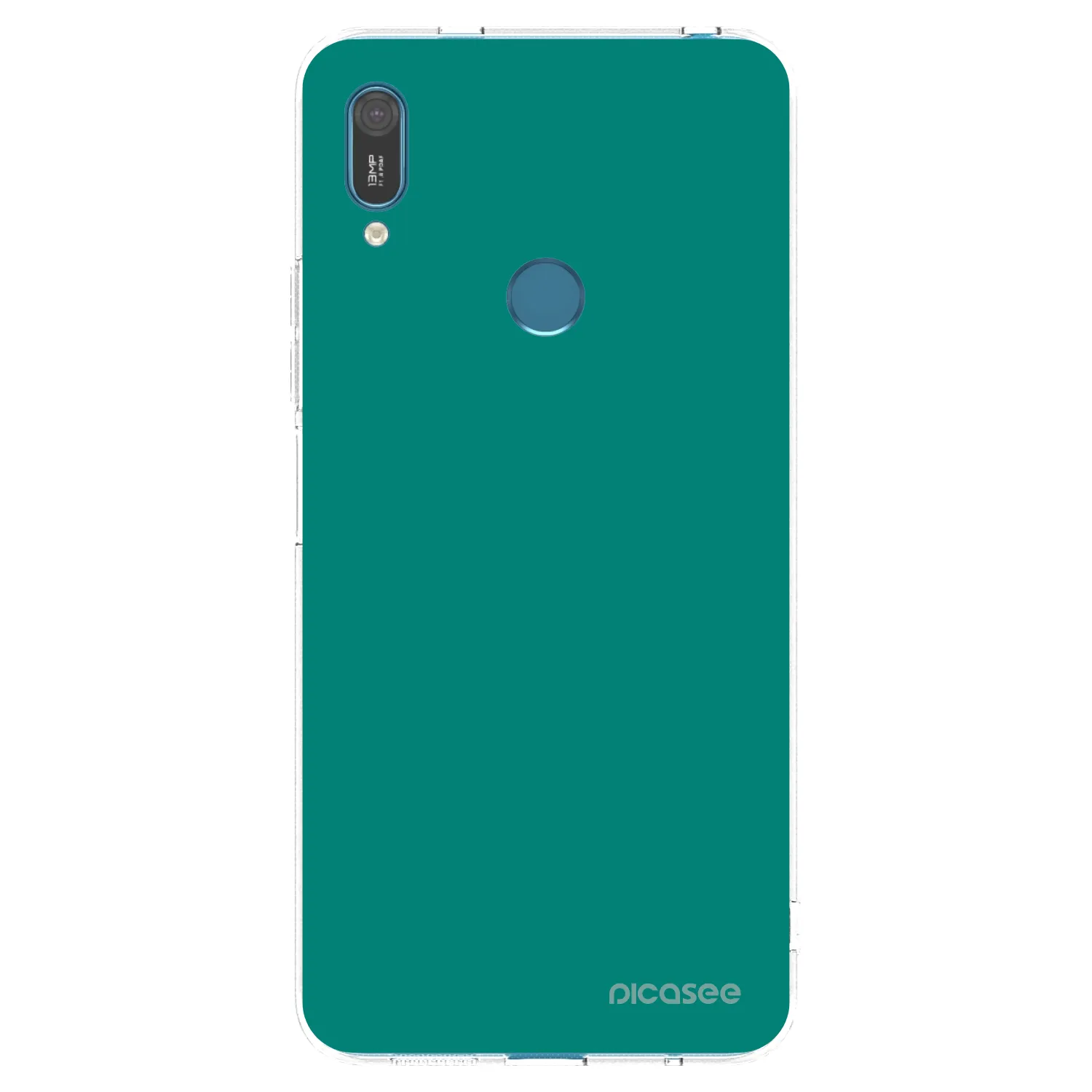 Picasee διαφανής θήκη σιλικόνης Huawei Y7 2019 - Emerald Mist