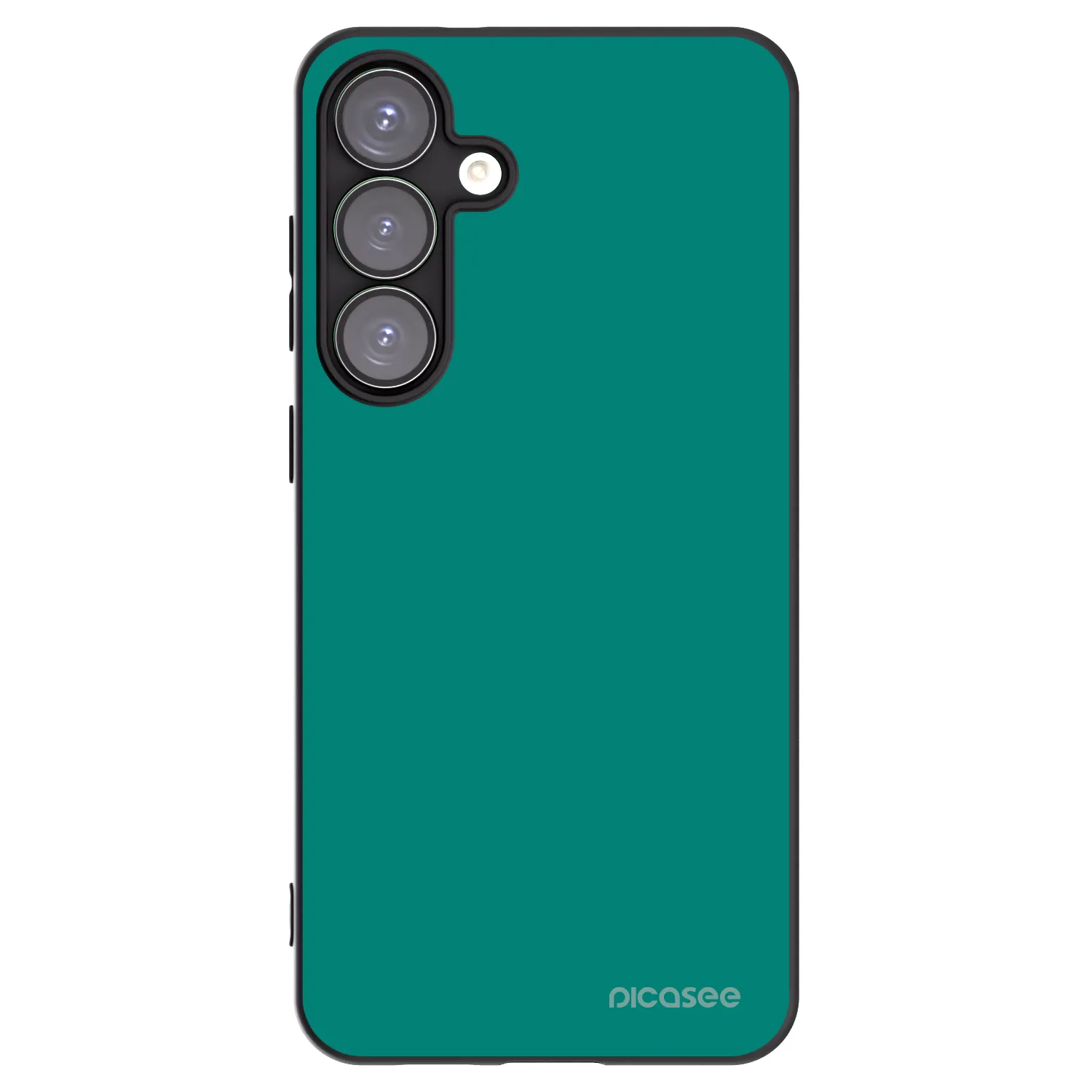 Picasee Μαύρη θήκη σιλικόνης για Samsung Galaxy S25+ 5G - Emerald Mist