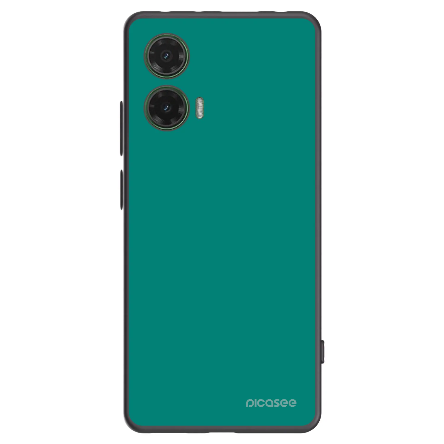 Picasee Μαύρη θήκη σιλικόνης για Motorola Moto G35 5G - Emerald Mist