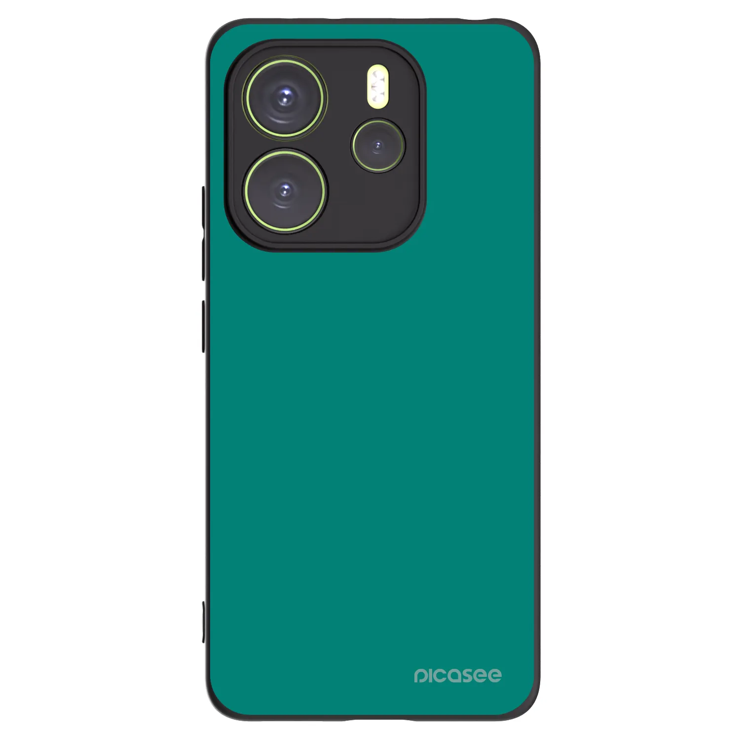 Picasee Μαύρη θήκη σιλικόνης για Xiaomi Redmi Note 14 4G - Emerald Mist