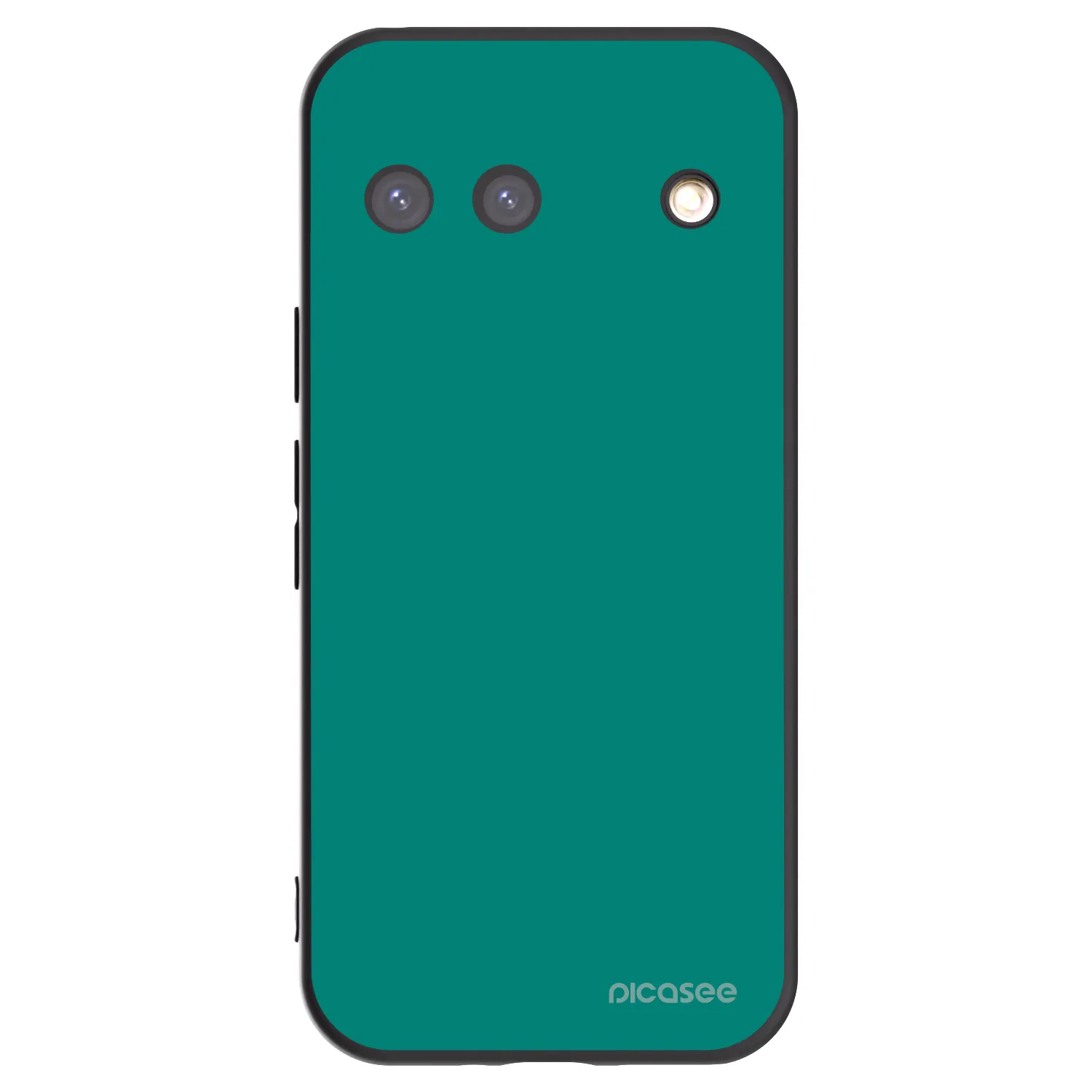 Picasee Μαύρη θήκη σιλικόνης για Google Pixel 9 - Emerald Mist
