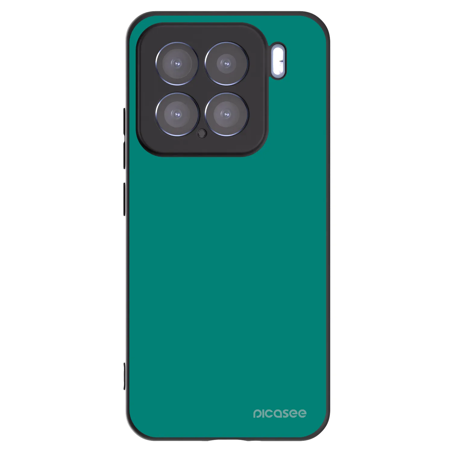Picasee Μαύρη θήκη σιλικόνης για Xiaomi 15 - Emerald Mist