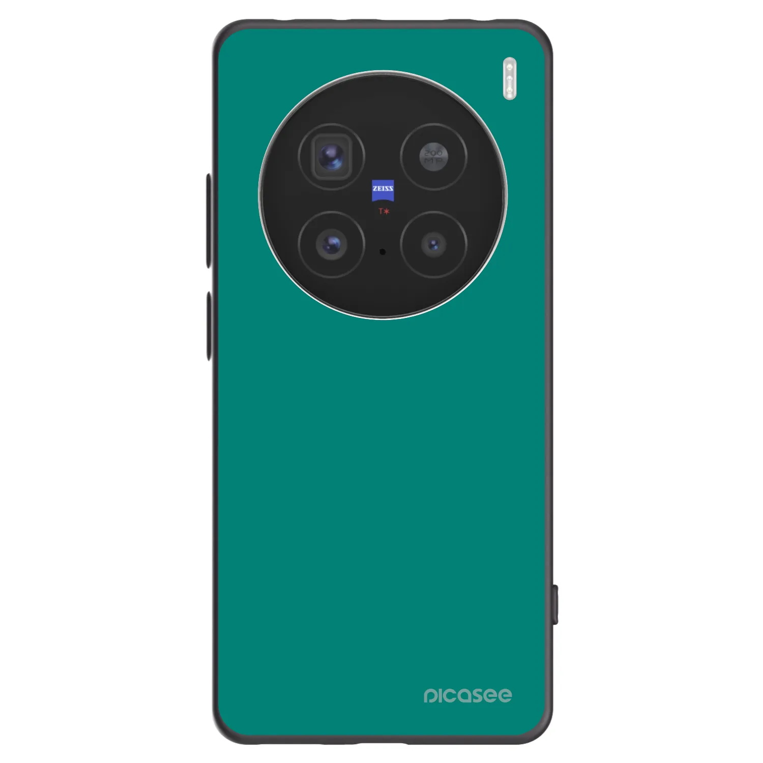 Picasee Μαύρη θήκη σιλικόνης για Vivo X200 Pro - Emerald Mist
