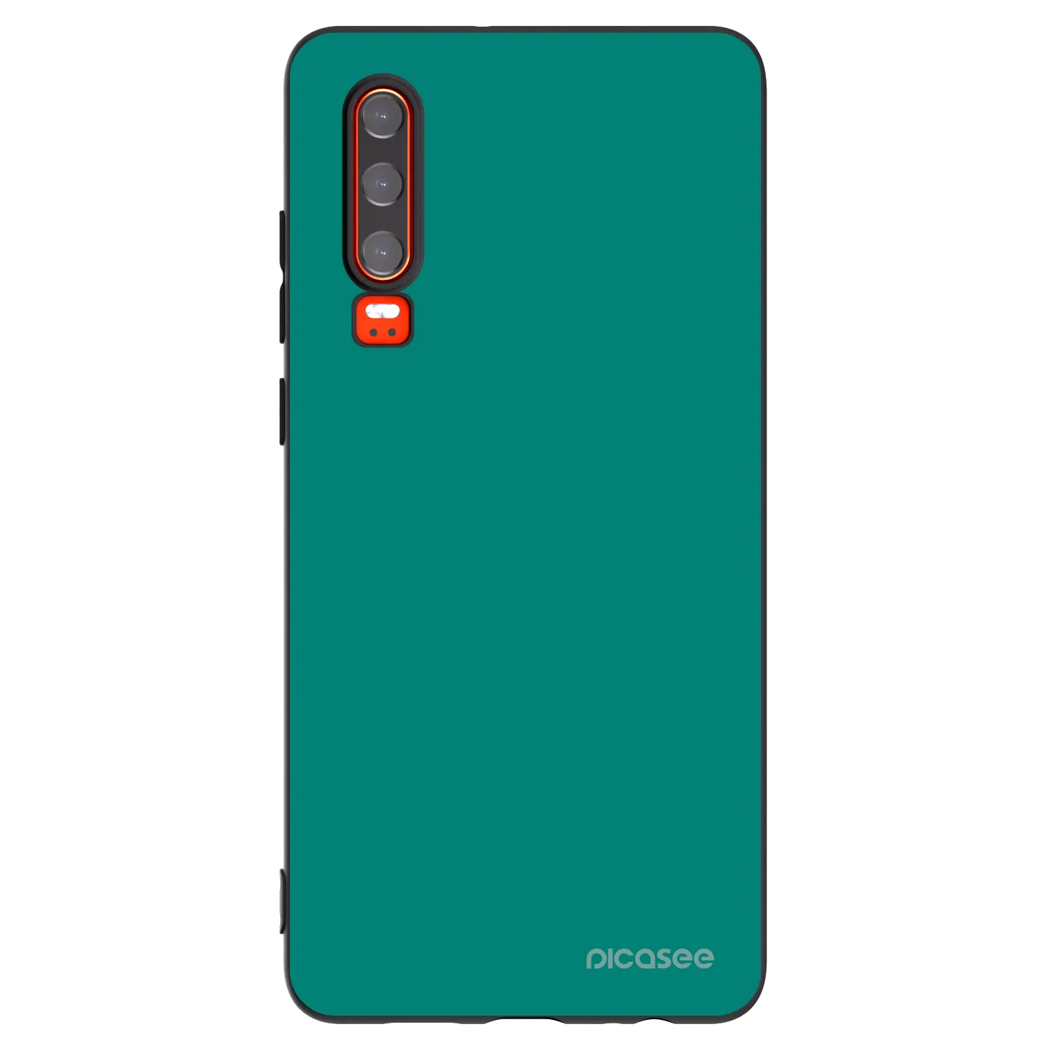 Picasee Μαύρη θήκη σιλικόνης για Huawei P30 - Emerald Mist