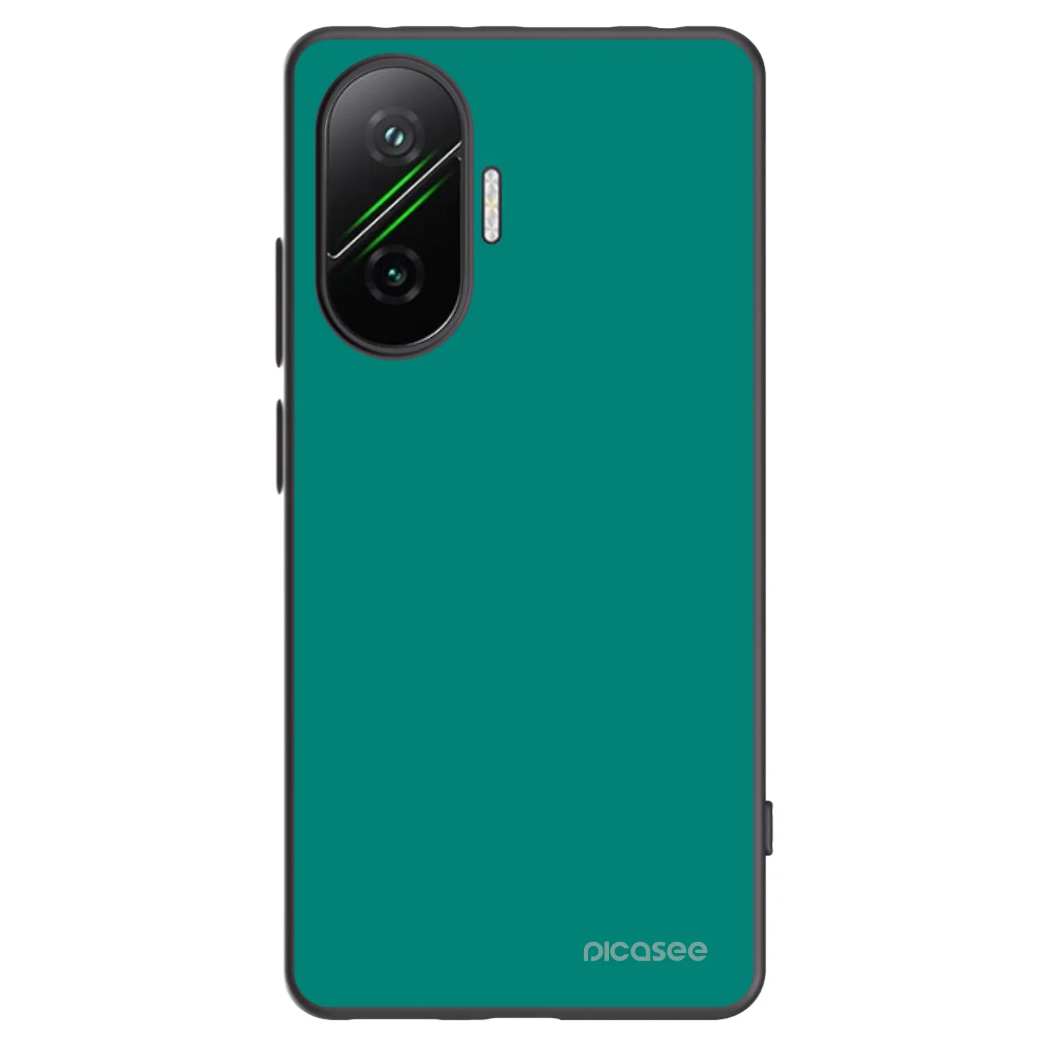 Picasee Μαύρη θήκη σιλικόνης για Xiaomi Poco F7 5G - Emerald Mist