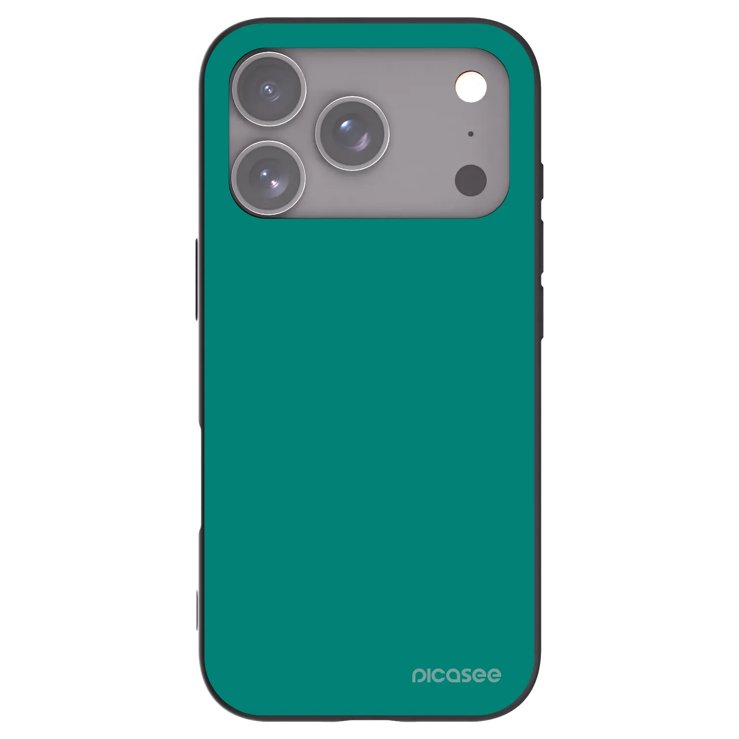 Picasee Μαύρη θήκη σιλικόνης για Apple iPhone 17 Pro - Emerald Mist