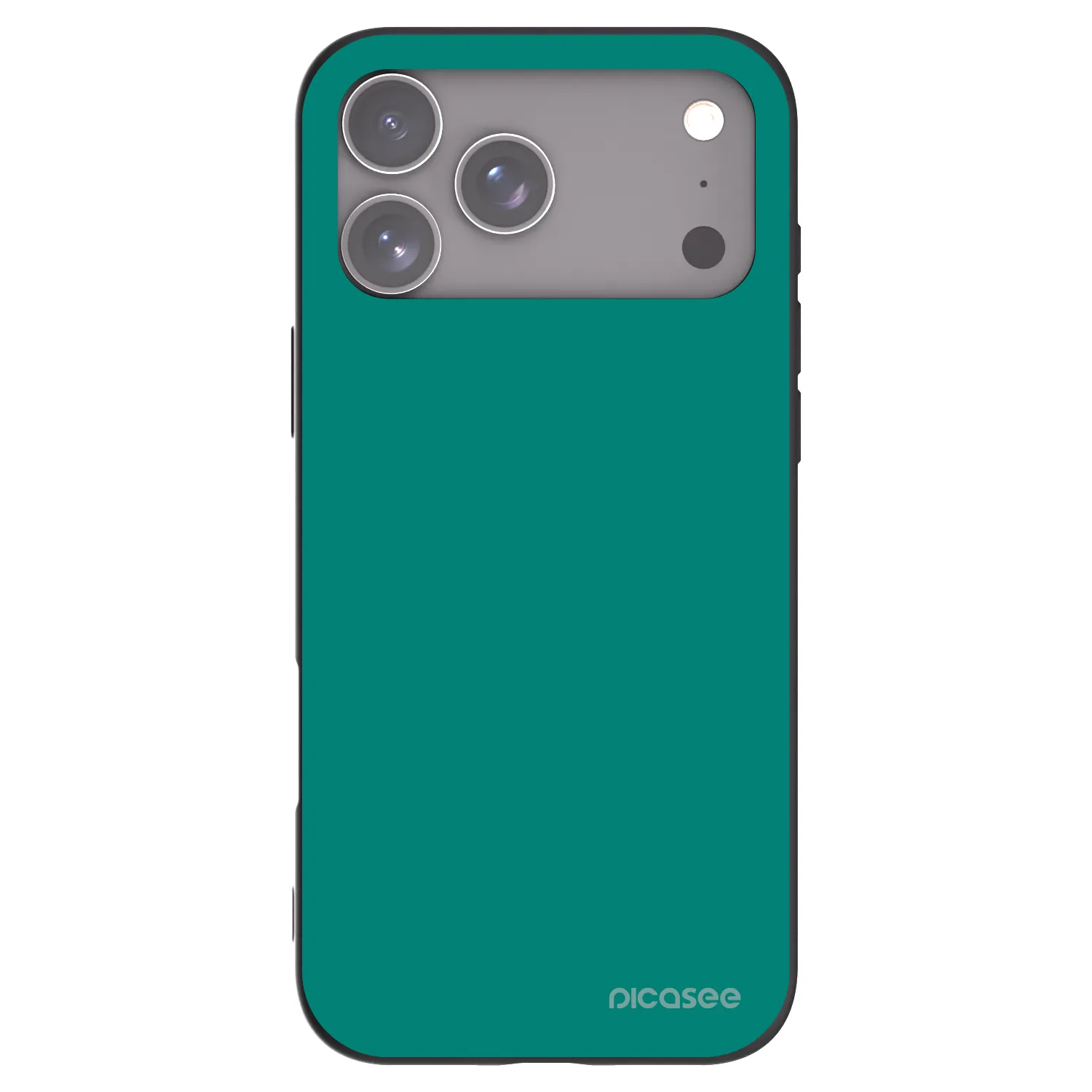 Picasee Μαύρη θήκη σιλικόνης για Apple iPhone 17 Pro Max - Emerald Mist